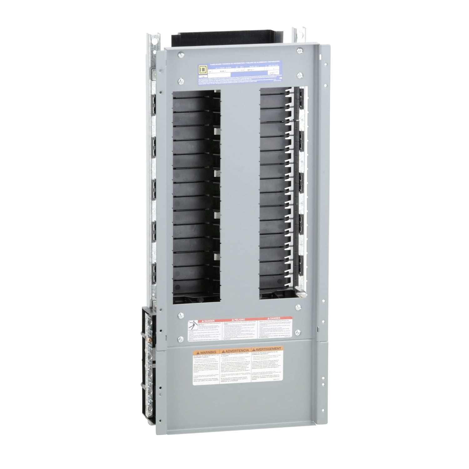 NF430L1C NF Series 3-Phase Bottom Panelboard Interior, 480Y/277 VAC, 600Y/347 VAC, 125 A, 30 Spaces, 100 kA SCCR