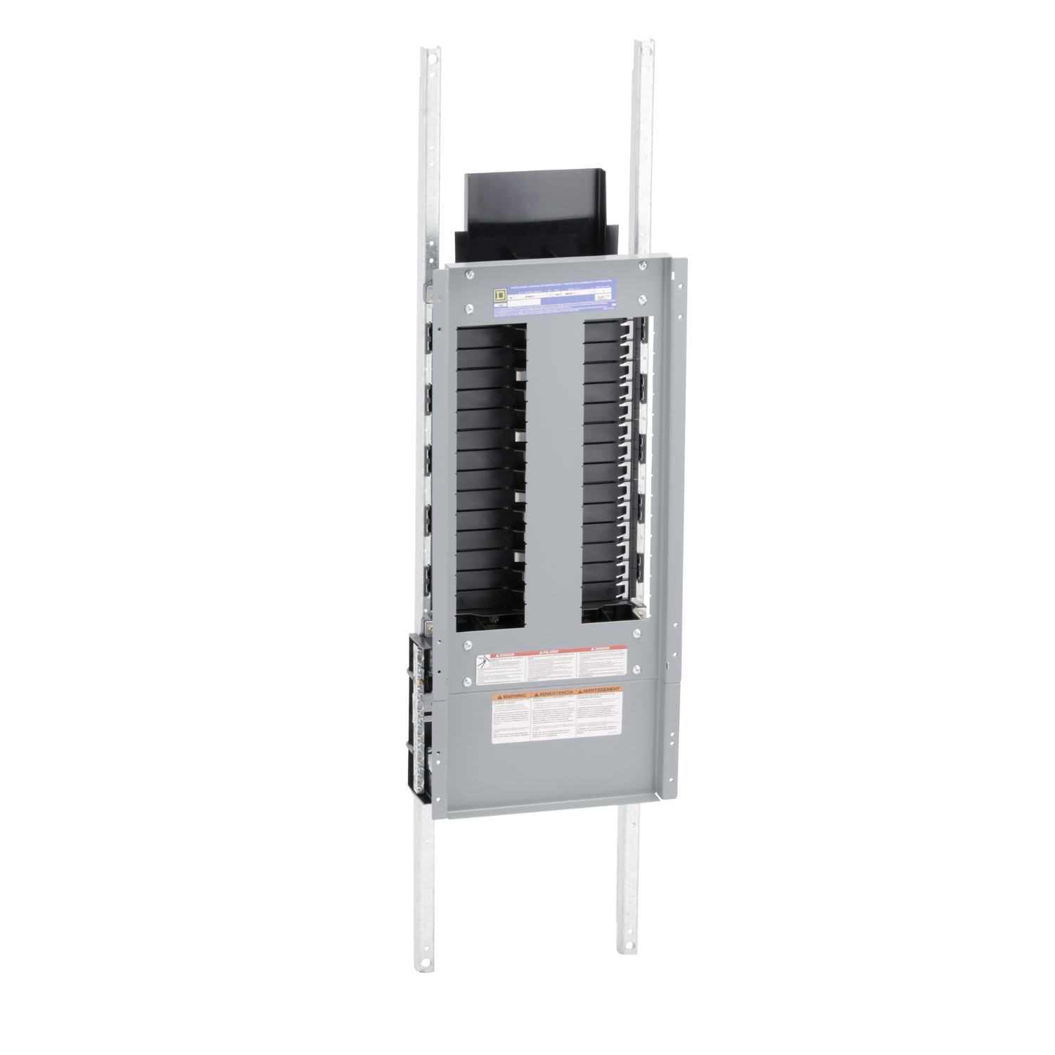 NF430L4C NF Series 3-Phase Bottom Panelboard Interior, 480Y/277 VAC, 600Y/347 VAC, 400 A, 30 Spaces, 100 kA SCCR