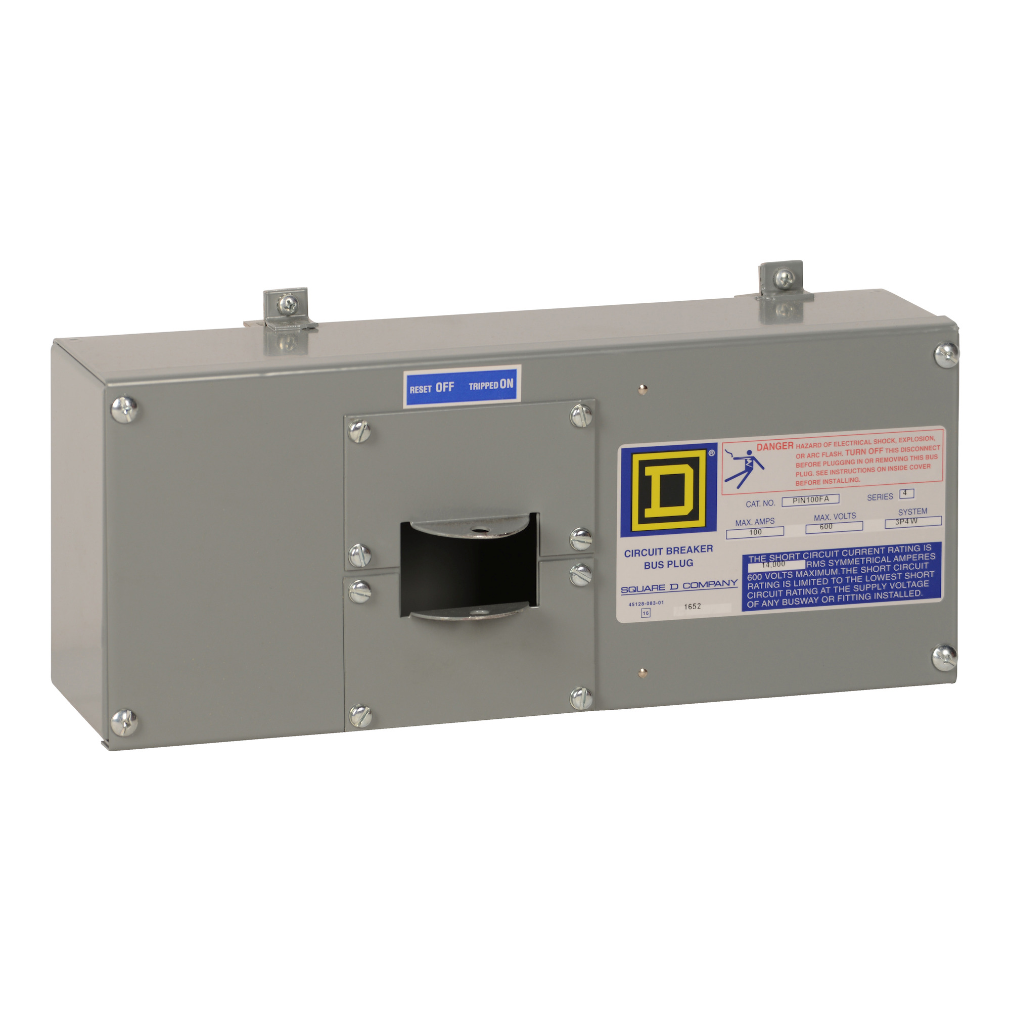 PIN100FA I-Line 3-Phase 4-Wire Busway Plug-In Unit Enclosure With Integral Ground Bus