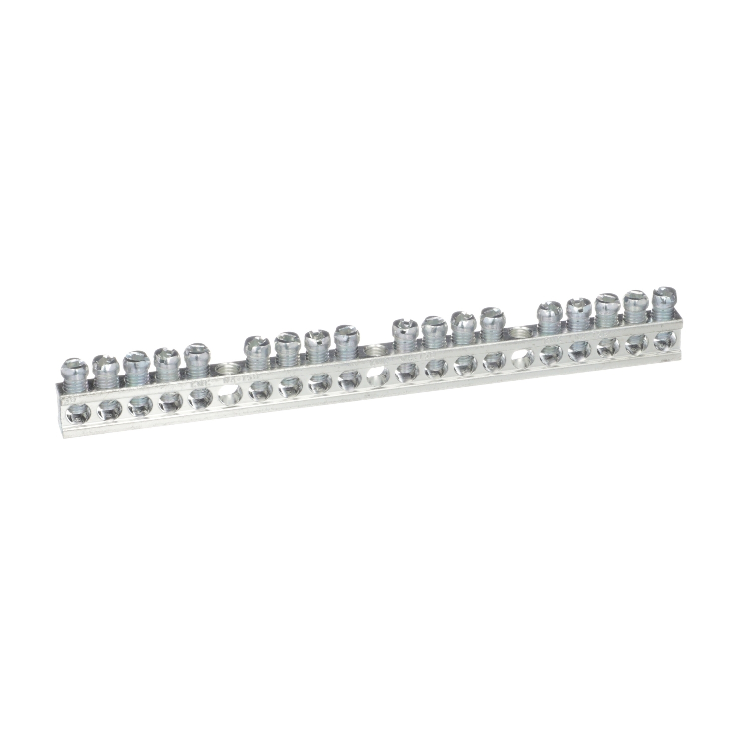 PK18GTA Equipment Ground Bar Assembly, 6.56 in L, 14 to 4 AWG, 18 Terminals, For Use With QO Load Center and Type PK Circuit Breaker