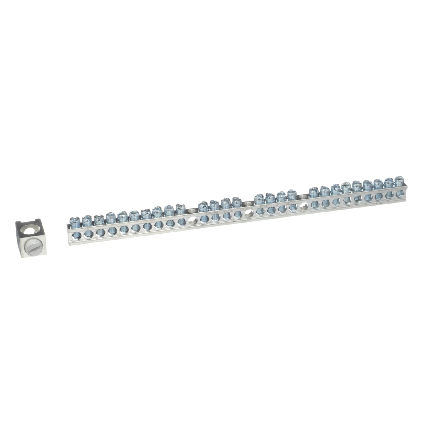 PK27GTA Surface Mount Equipment Ground Bar Assembly, 9.36 in L, 14 to 4 AWG, 27 Terminals, For Use With QO Load Center and NQ Panelboard