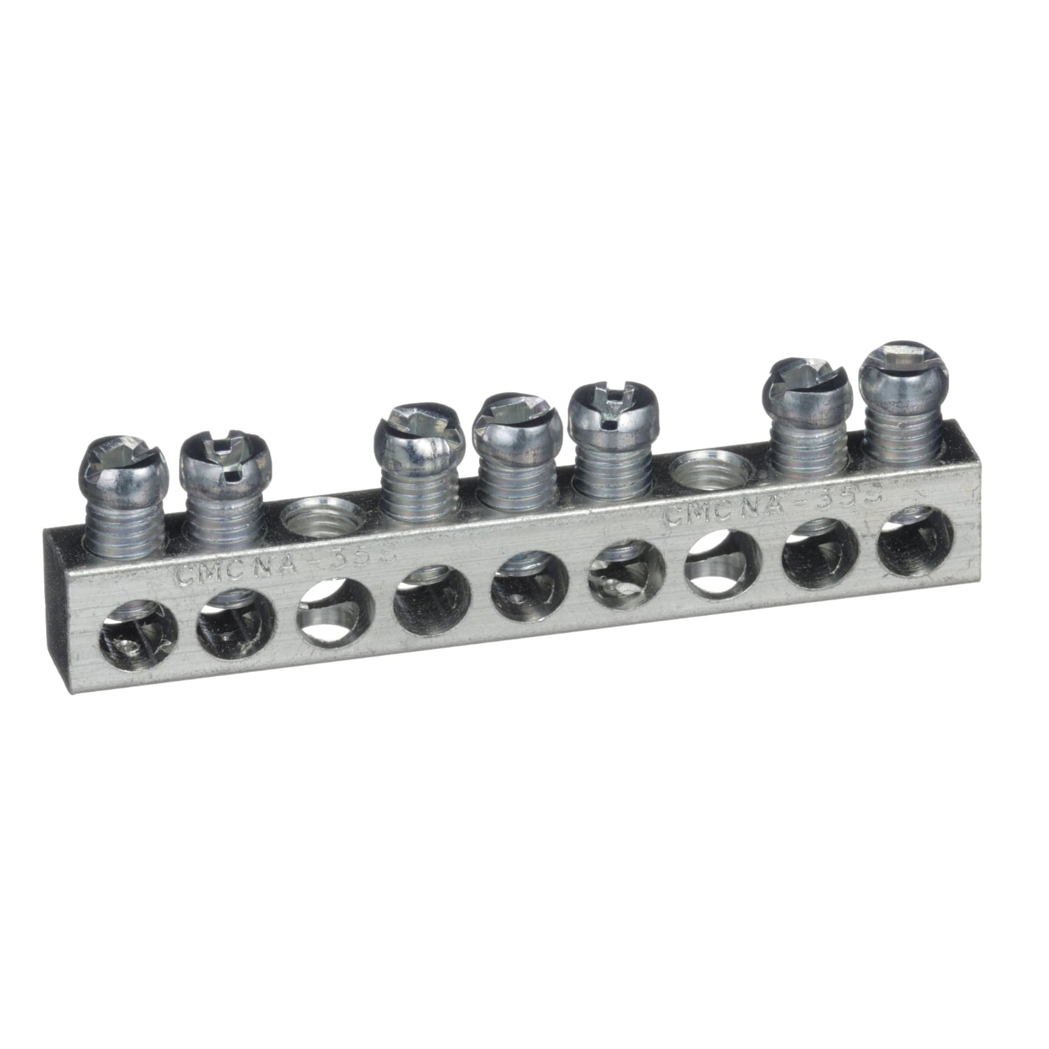 PK7GTA Equipment Ground Bar Assembly, 2.88 in L, 14 to 4 AWG, 7 Terminals, For Use With QO Load Center and Type PK Circuit Breaker
