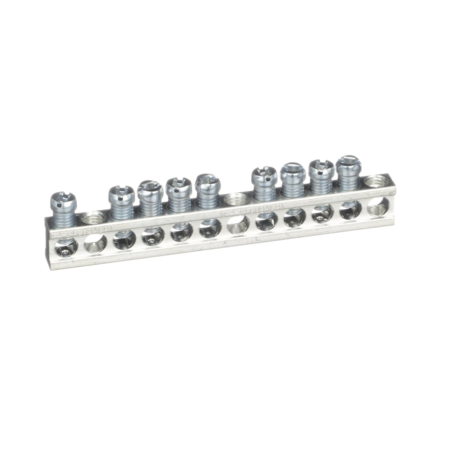 PK9GTA Equipment Ground Bar Assembly, For Use With QO Load Center and Type PK Circuit Breaker, 2-Screw, 14 to 10 AWG Copper, 12 to 10 AWG Aluminum Cable Size, 12-Circuit