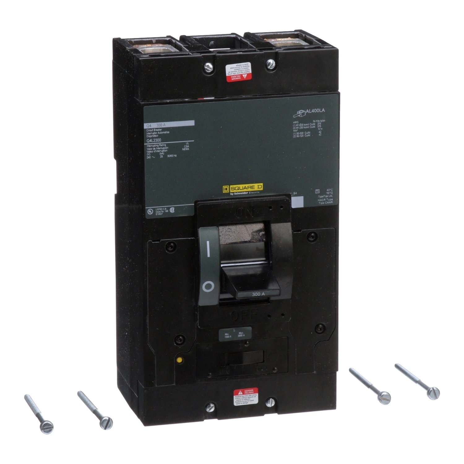 Q4L2300 Molded Case Circuit Breaker, 300 Amp, 2 Pole, 240V