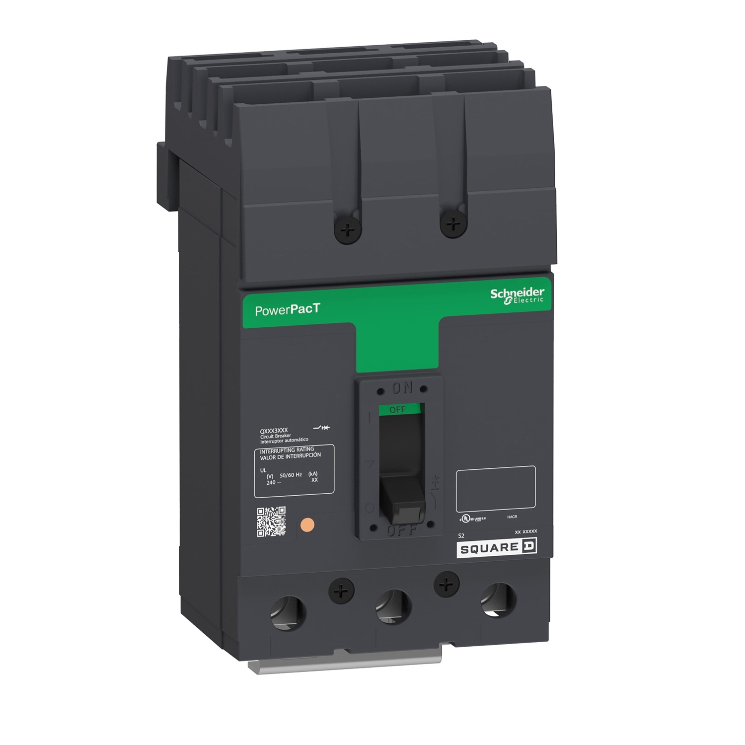 QBA32175 Molded Case Circuit Breaker, 175 Amp, 3 Pole, 240V