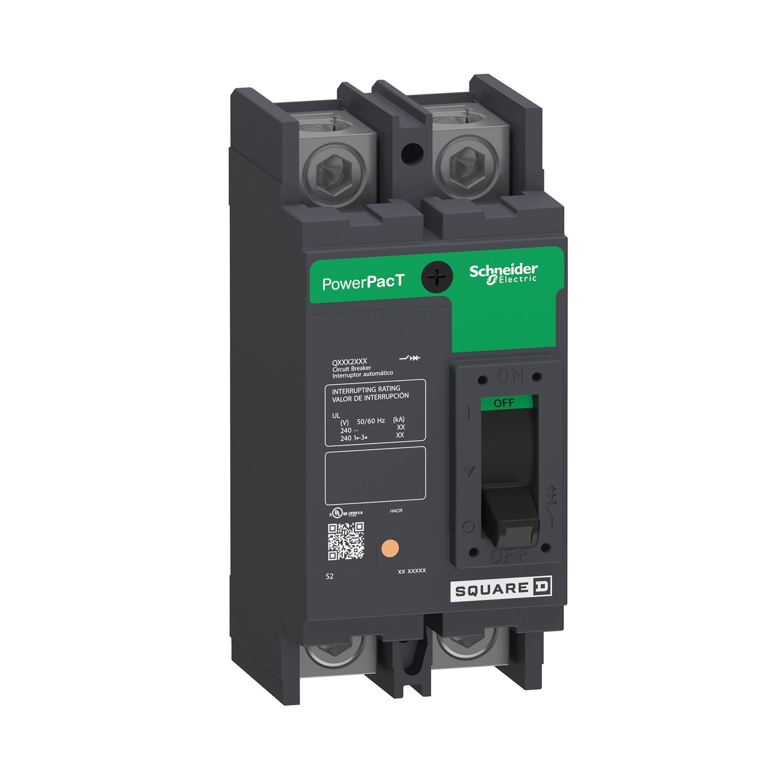 QBL22225 Molded Case Circuit Breaker, 225 Amp, 2 Pole, 240V