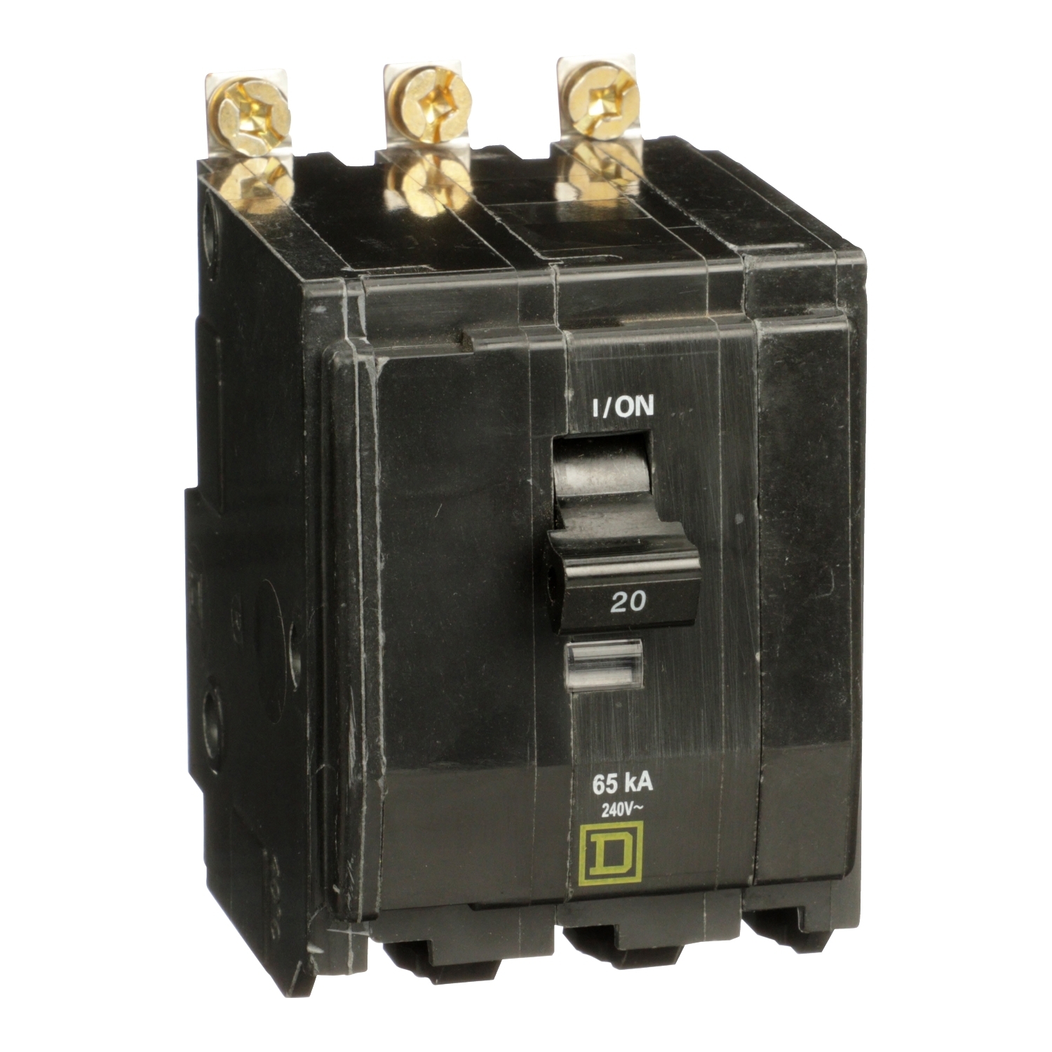 QHB320 Miniature Circuit Breaker, 20 Amp, 3 Pole, 120/240V