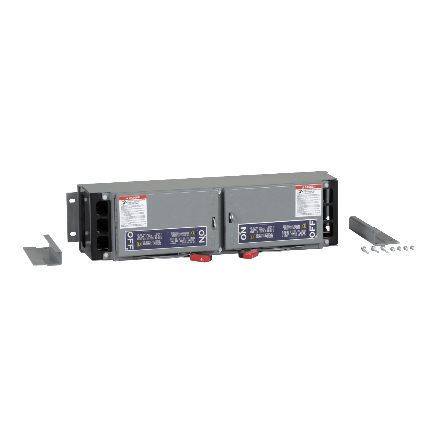 QMB322TD Fusible Twin Branch Switch Unit, 240 VAC, 60 A, 3 Poles