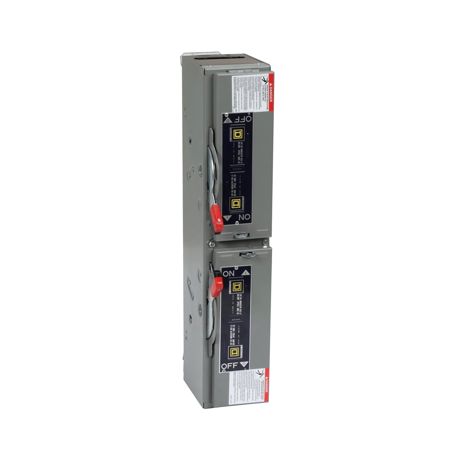QMB322TW Fusible Twin Branch Switch Unit, 240 VAC, 60 A, 15 hp Power Rating, 3 Poles, 200 kA Interrupt