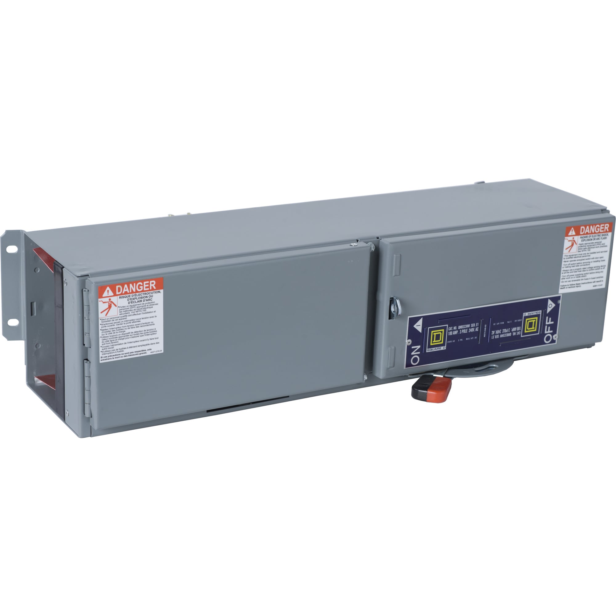 QMB323HW Fusible Single Branch Switch Unit, 240 VAC, 100 A, 30 hp Power Rating, 3 Poles, 200 kA Interrupt