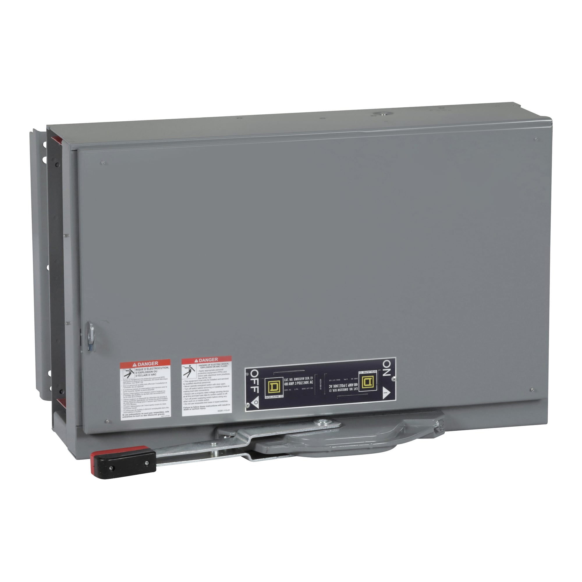QMB325W Fusible Single Branch Switch Unit, 240 V AC, 400 A, 125 hp Power Rating, 3 Poles, 200 kA Interrupt