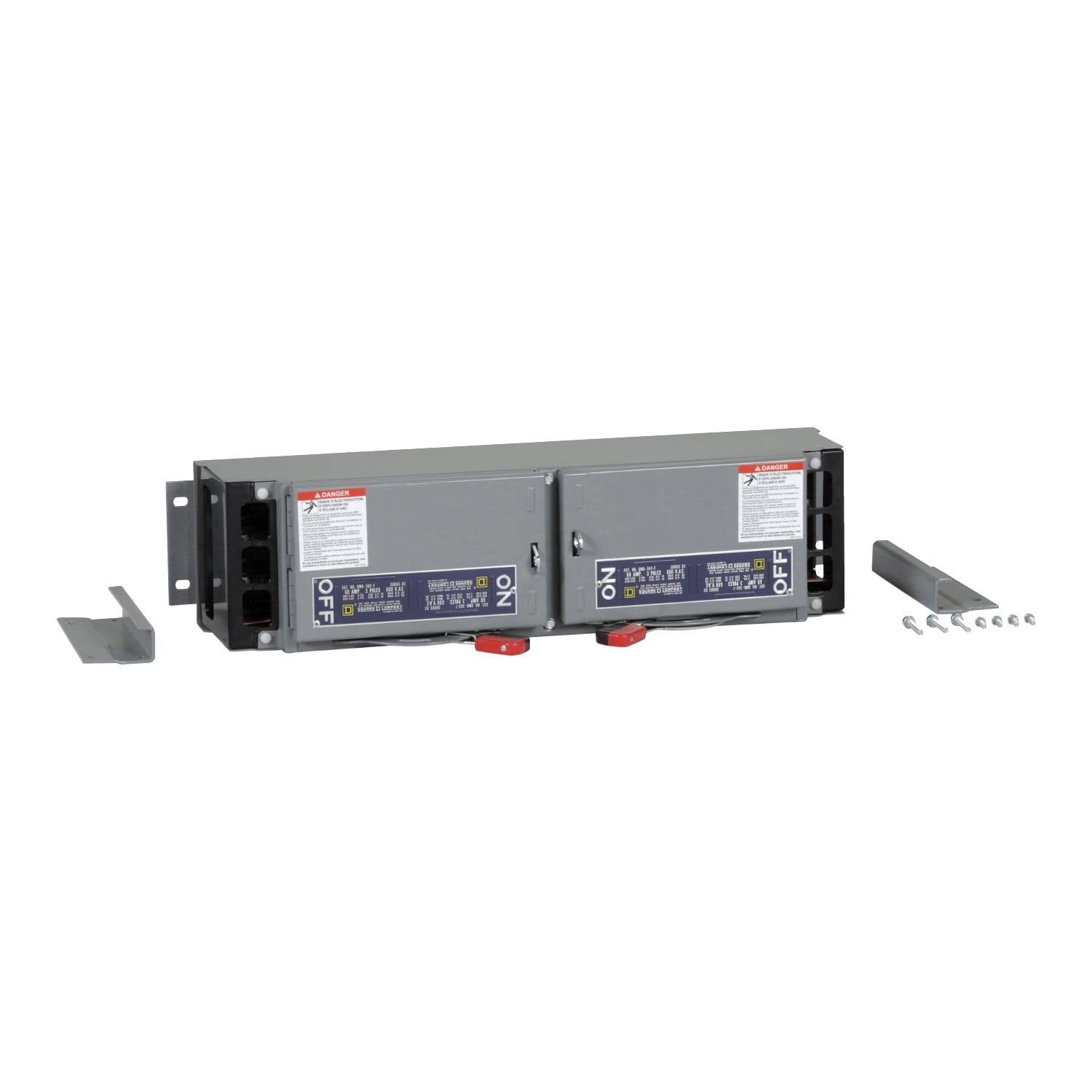 QMB362T1 Fusible Twin Branch Switch Unit, 600 VAC, 30 A, 3PST Contact, 3 Poles