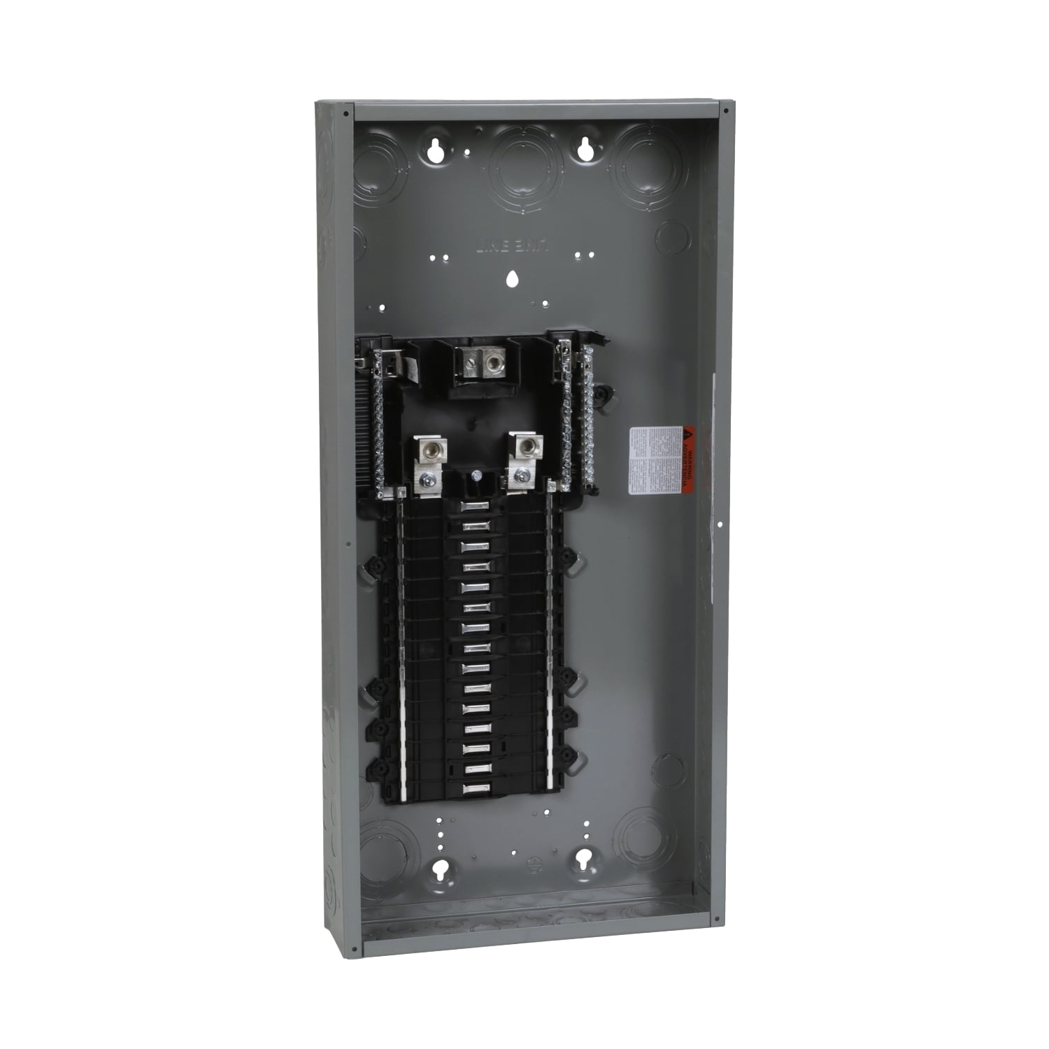 QO130L200PWG 1-Phase Convertible Neutral Main Lug Load Center With Wide Gutter Riser Panel, 240 V AC, 200 A, 65 kA Interrupt