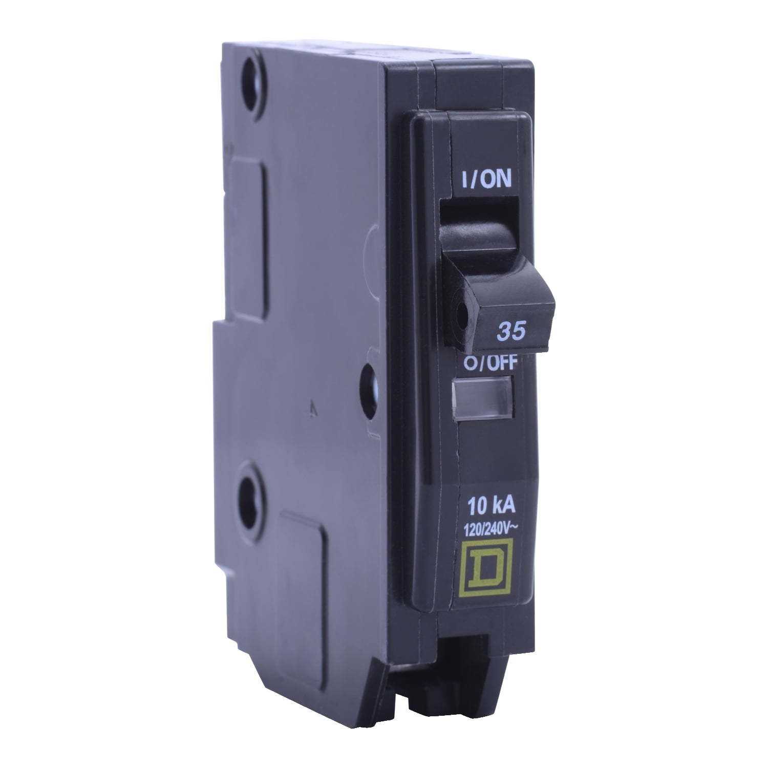 QO135 Standard Miniature Circuit Breaker, 120/240 V AC, 35 A, 10 kA Interrupt, 1 Pole, Thermal Magnetic Trip
