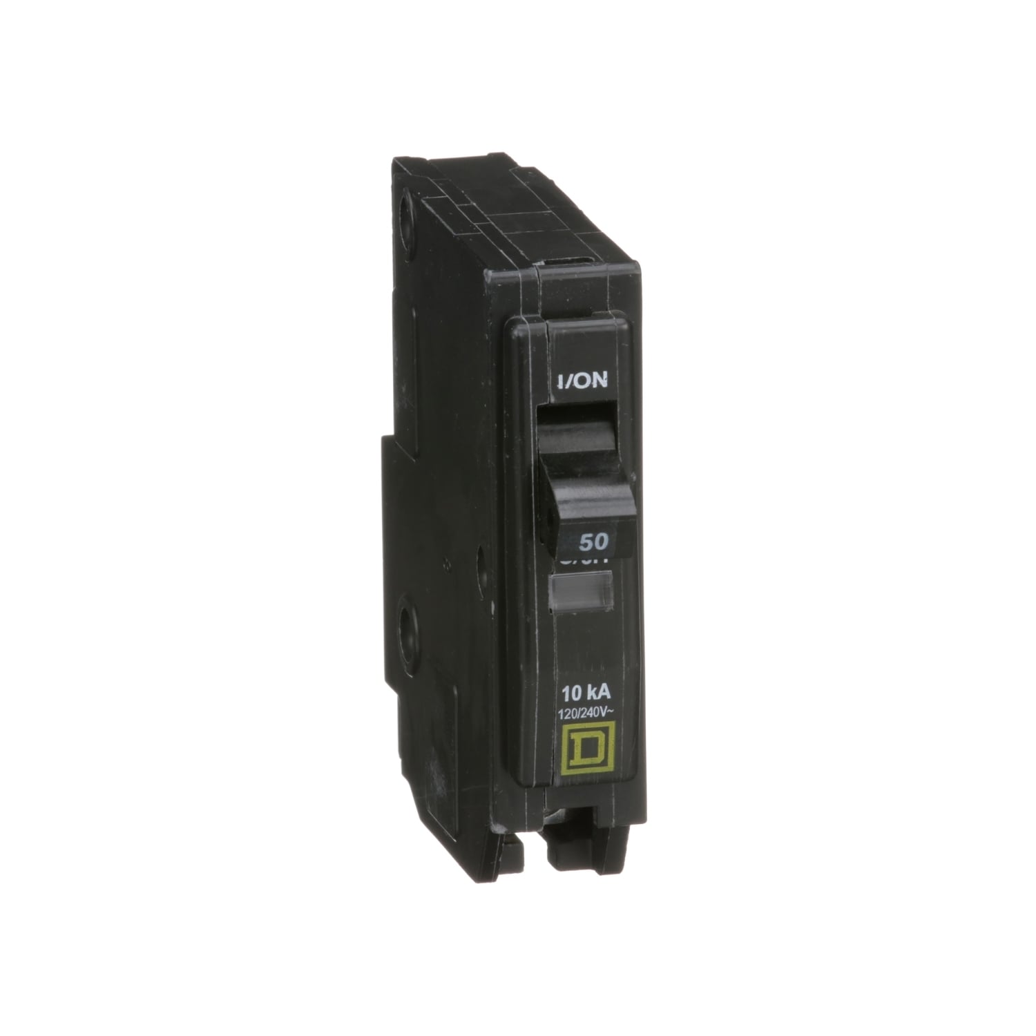 QO150 Standard Miniature Circuit Breaker, 120/240 V AC, 50 A, 10 kA Interrupt, 1 Pole, Thermal Magnetic Trip
