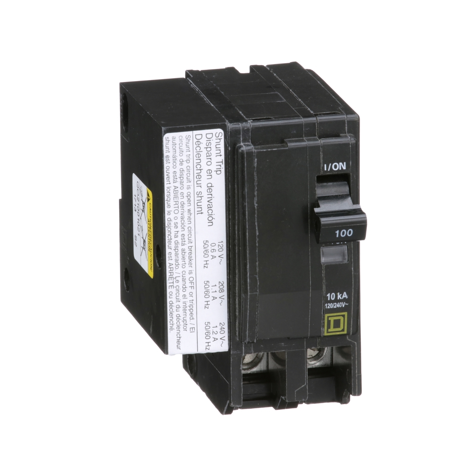QO21001021 Miniature Circuit Breaker, 100 Amp, 2 Pole, 120/240V