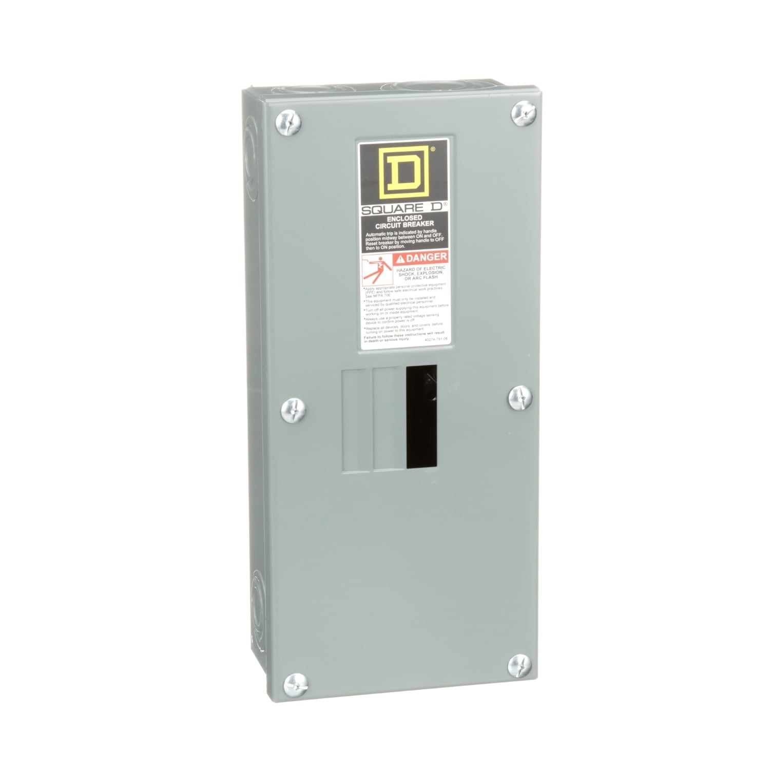QO2100BNS 1-ph 2-Space Loadcenter Enclosure, NEMA 1 NEMA Rating, 13.11 in L x 5.87 in W, Steel