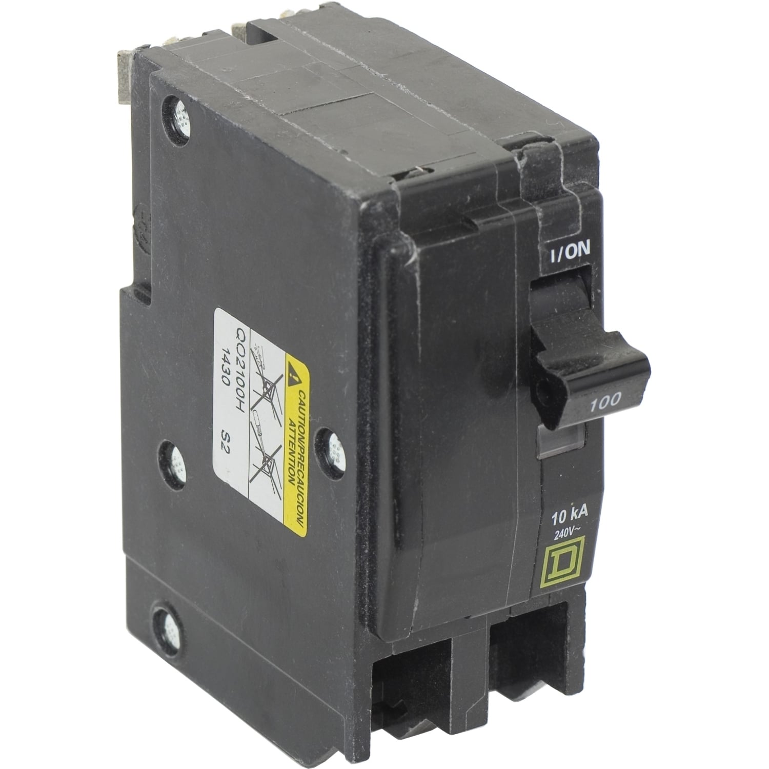 QO2100H Miniature Circuit Breaker, 100 Amp, 2 Pole, 120/240V
