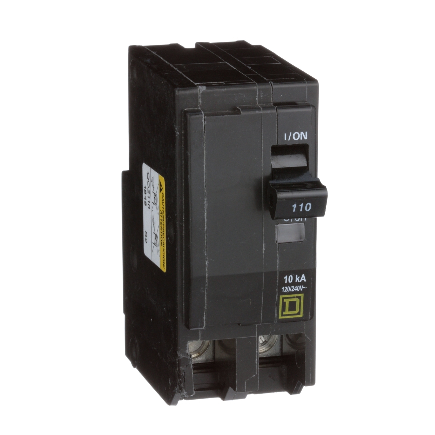 QO2110 Miniature Circuit Breaker, 110 Amp, 2 Pole, 120/240V