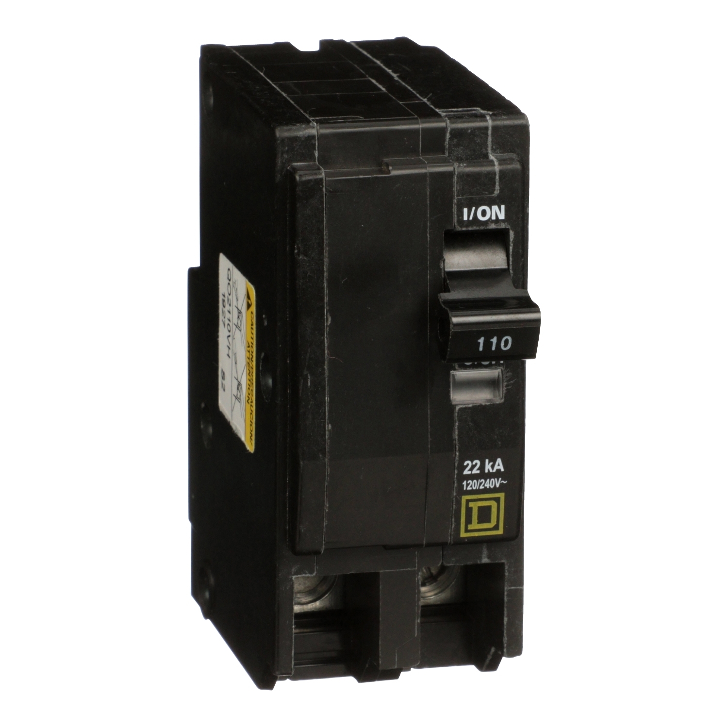 QO2110VH Miniature Circuit Breaker, 110 Amp, 2 Pole, 120/240V