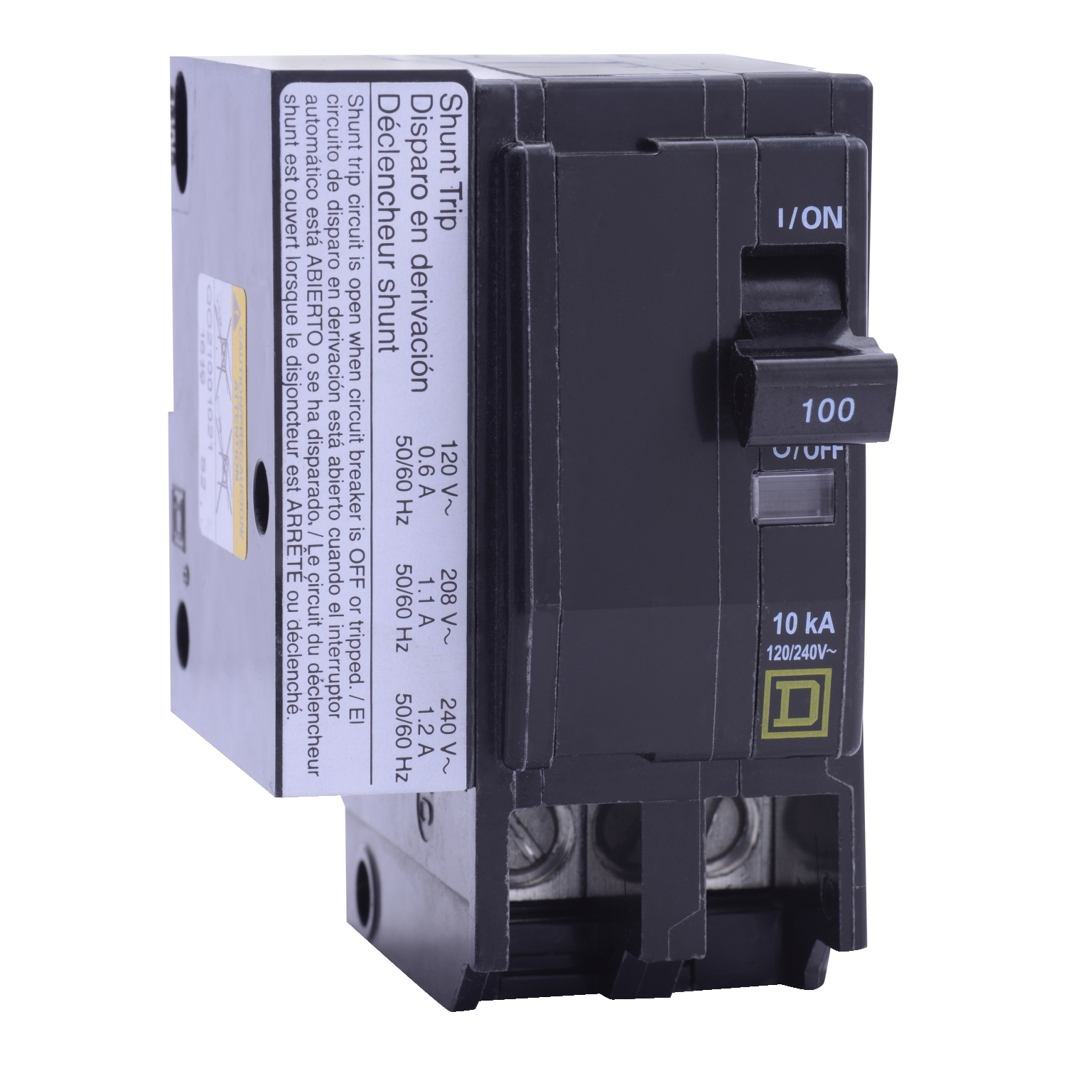 QO21251021 Miniature Circuit Breaker, 125 Amp, 2 Pole, 120/240V