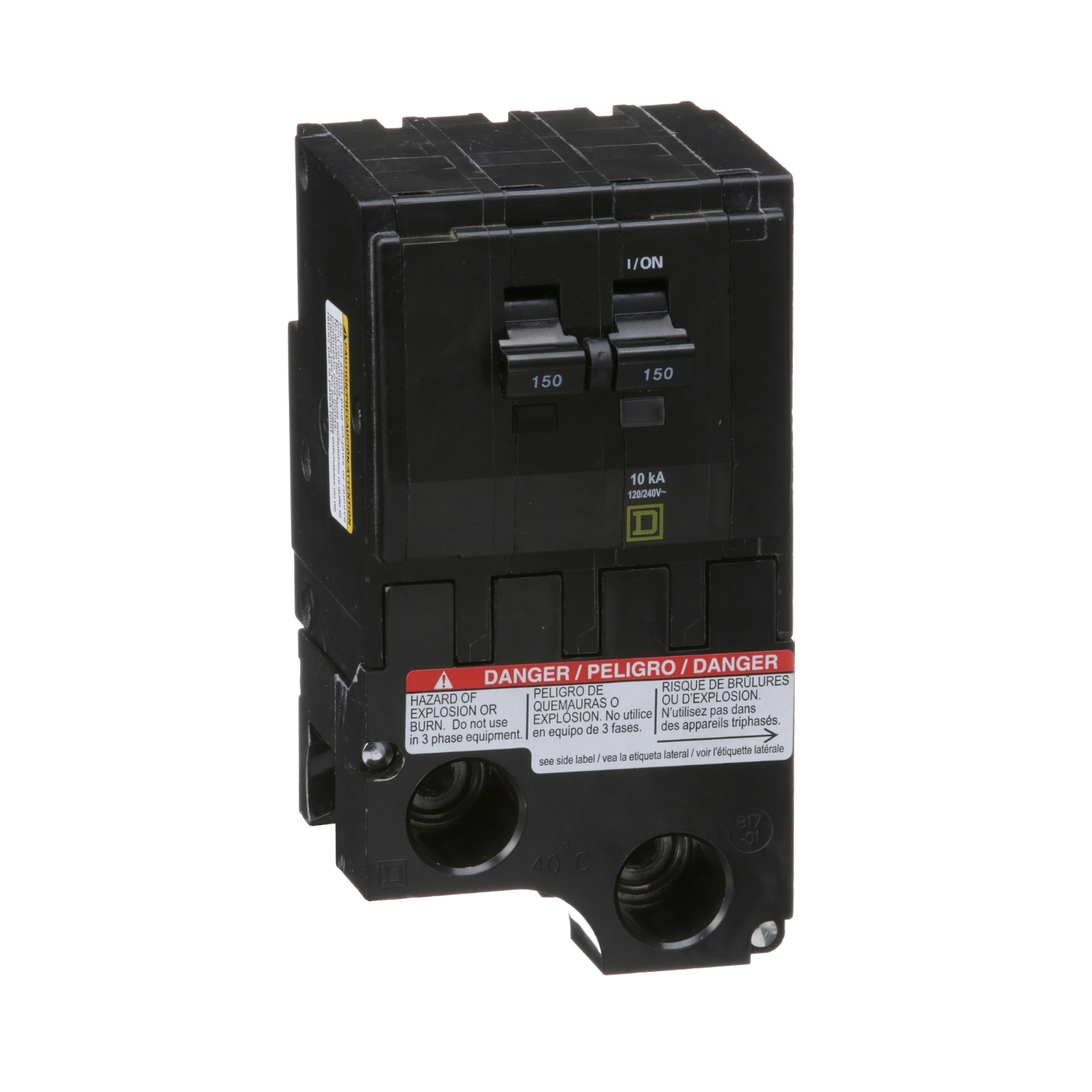 QO2150 Miniature Circuit Breaker, 150 Amp, 2 Pole, 120/240V