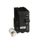Mini circuit breaker, QO, 15A, 2 pole, 120VAC, 10kA, switch neutral, plug in mount