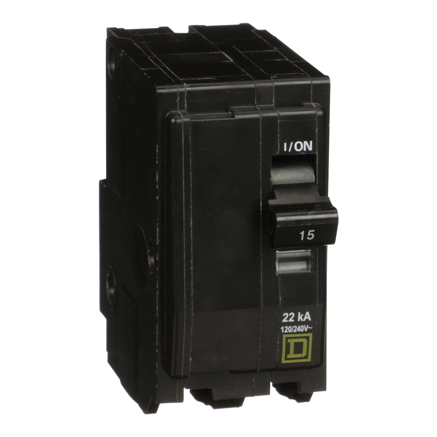 QO215VH Miniature Circuit Breaker, 15 Amp, 2 Pole, 120/240V