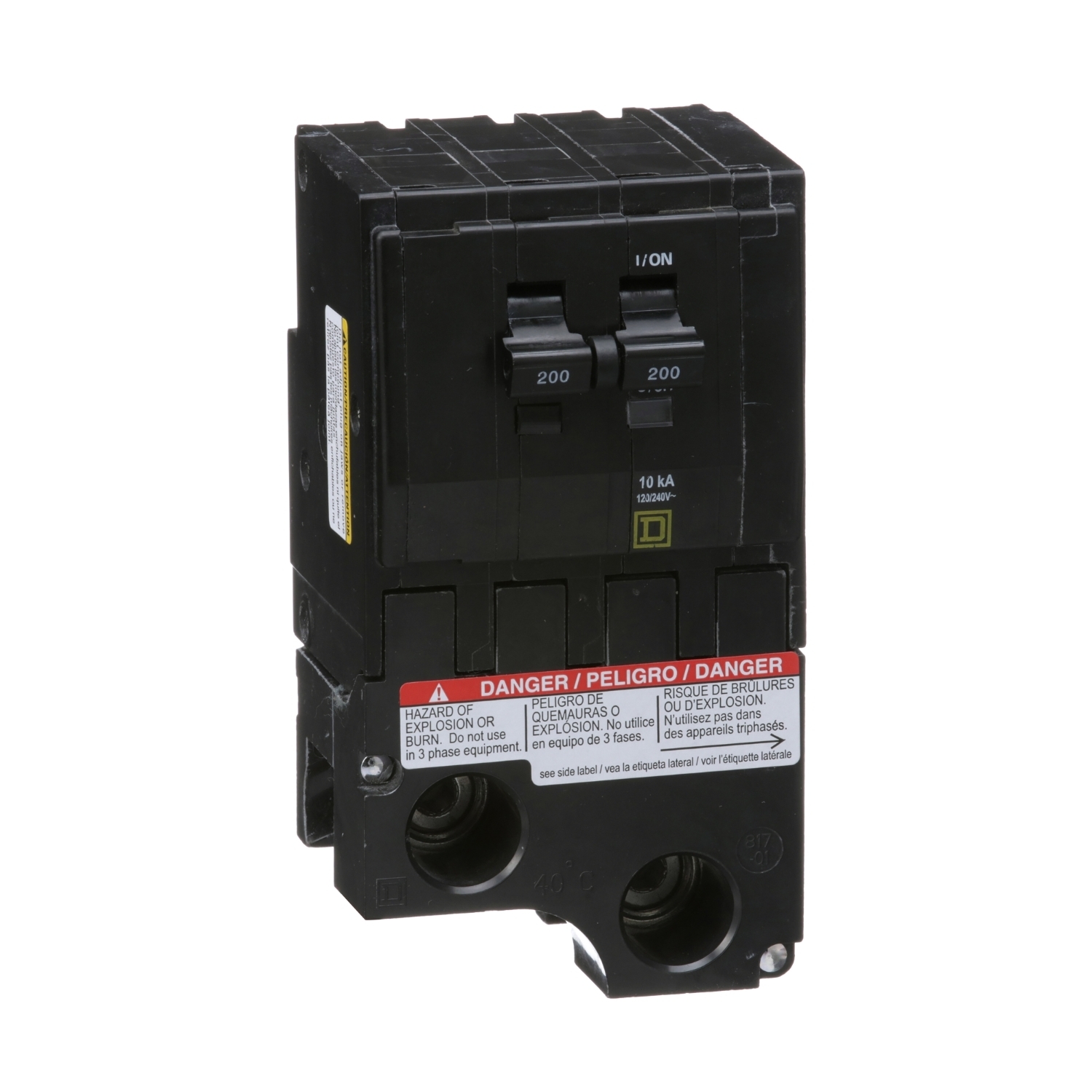 QO2200 Miniature Circuit Breaker, 200 Amp, 2 Pole, 120/240V