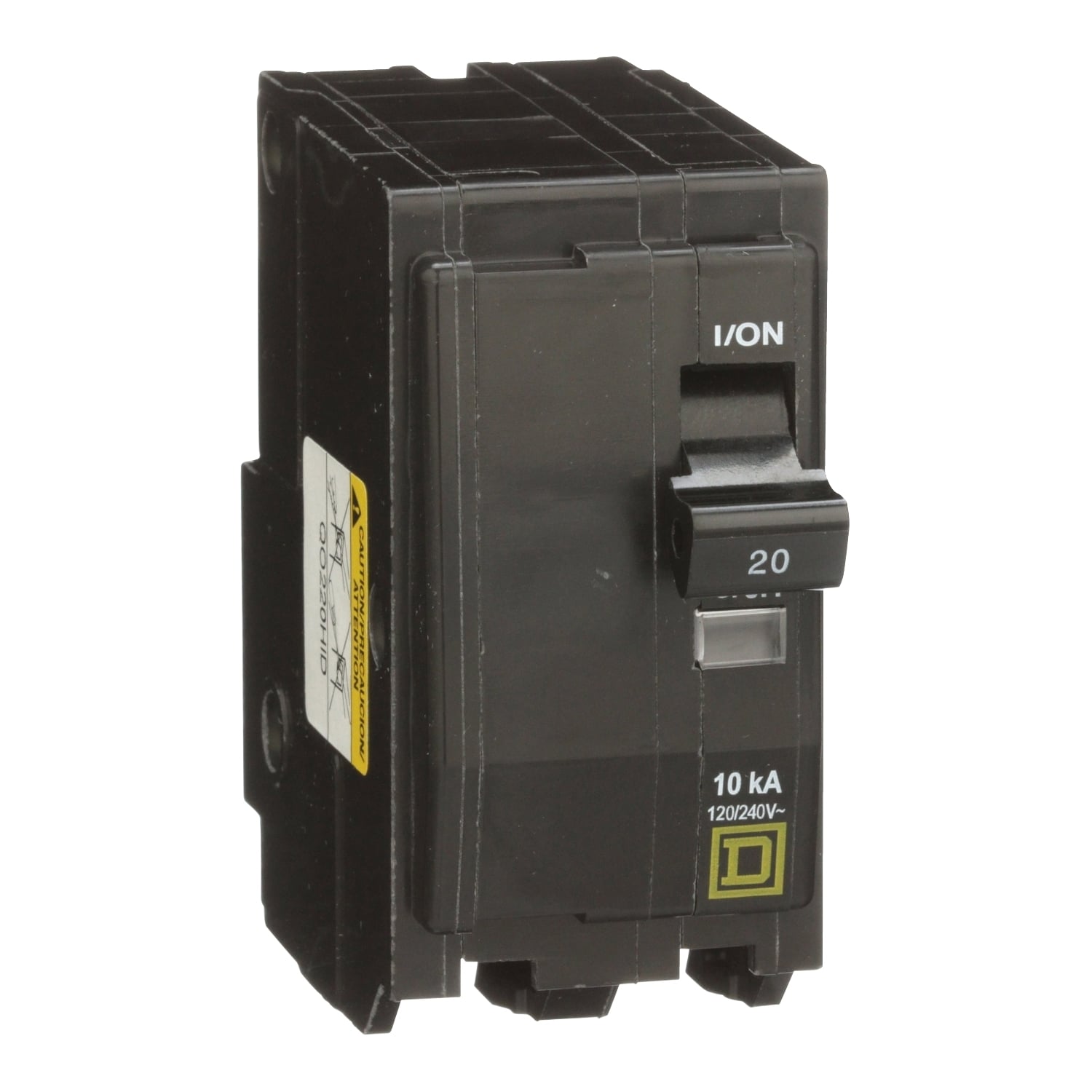 QO220HID Miniature Circuit Breaker, 20 Amp, 2 Pole, 120/240V