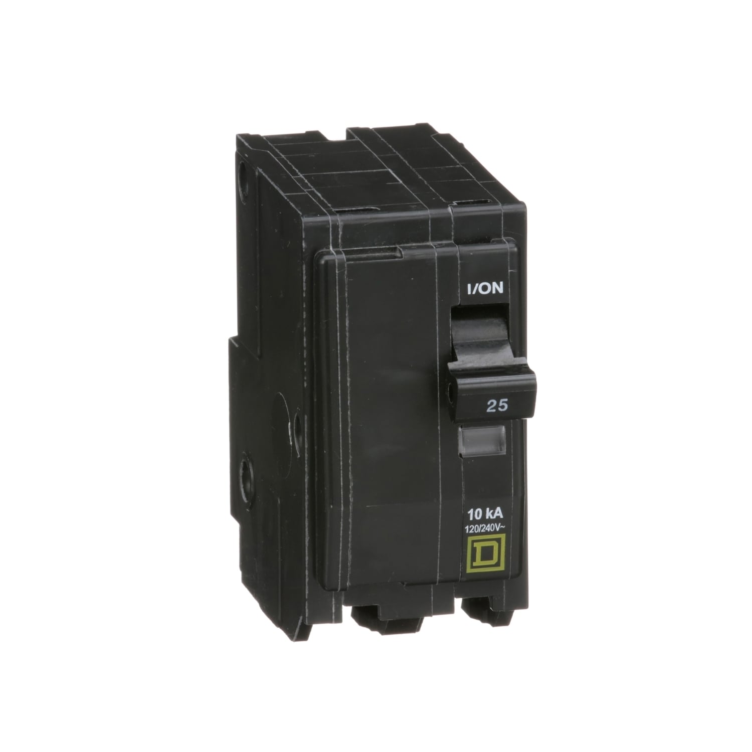 QO225 Standard Miniature Circuit Breaker, 120/240 V AC, 25 A, 10 kA Interrupt, 2 Poles, Thermal Magnetic Trip