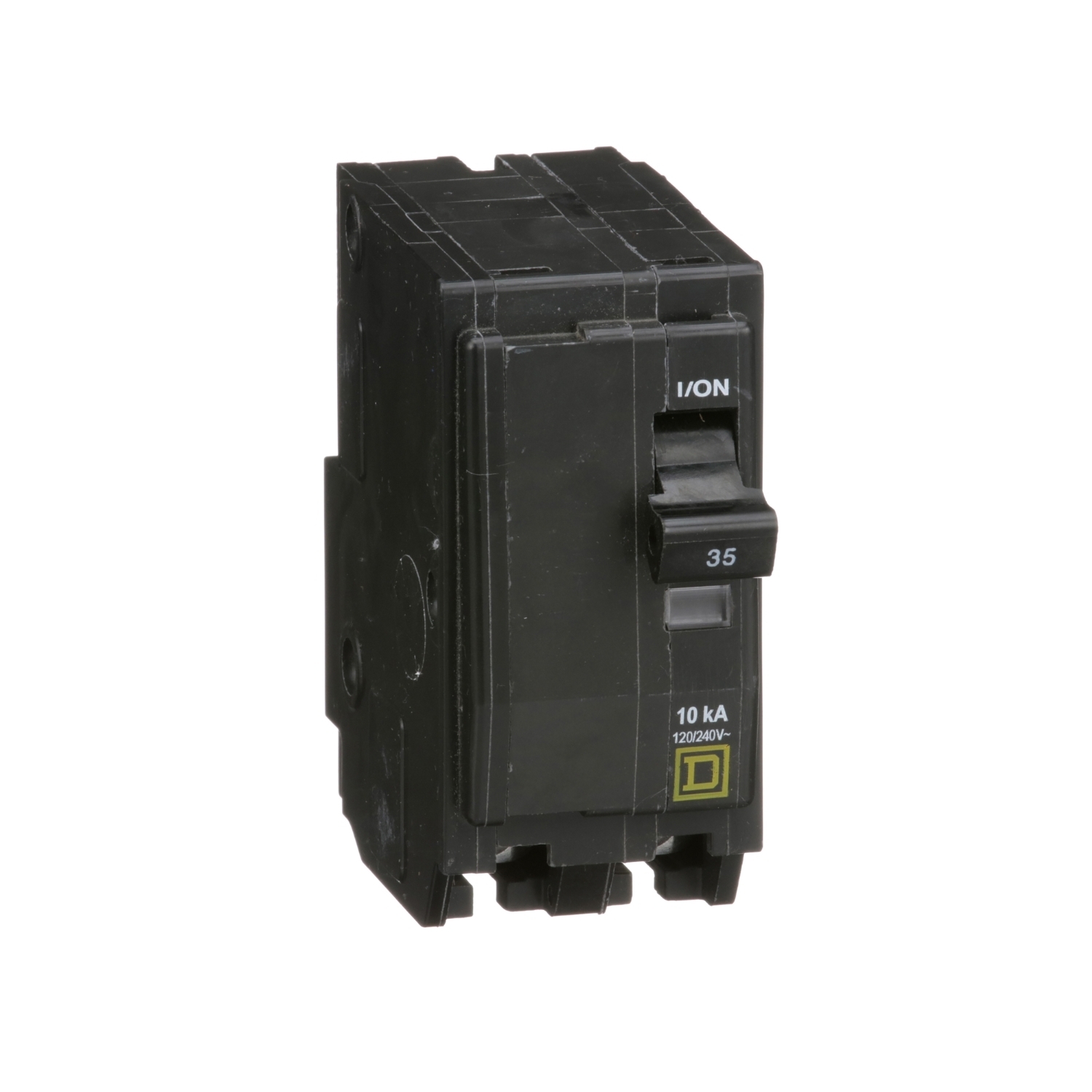 QO235 Standard Miniature Circuit Breaker, 120/240 V AC, 35 A, 10 kA Interrupt, 2 Poles, Thermal Magnetic Trip
