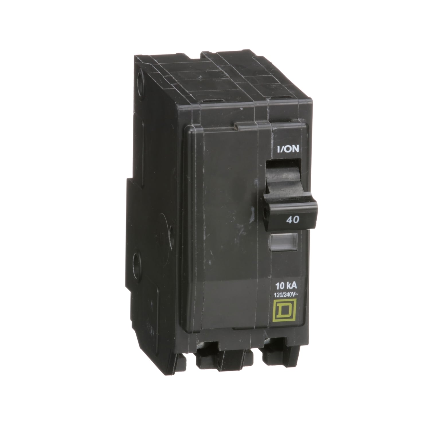 QO240 Standard 2-Pole Miniature Circuit Breaker, 120/240 V AC, 40 A, 10 kA Interrupt, 2 Poles, Thermal Magnetic Trip