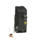 Mini circuit breaker, QO, 40A, 2 pole, 120/240VAC, 10kA, 6mA grd fault A, pigtail, plug in mount