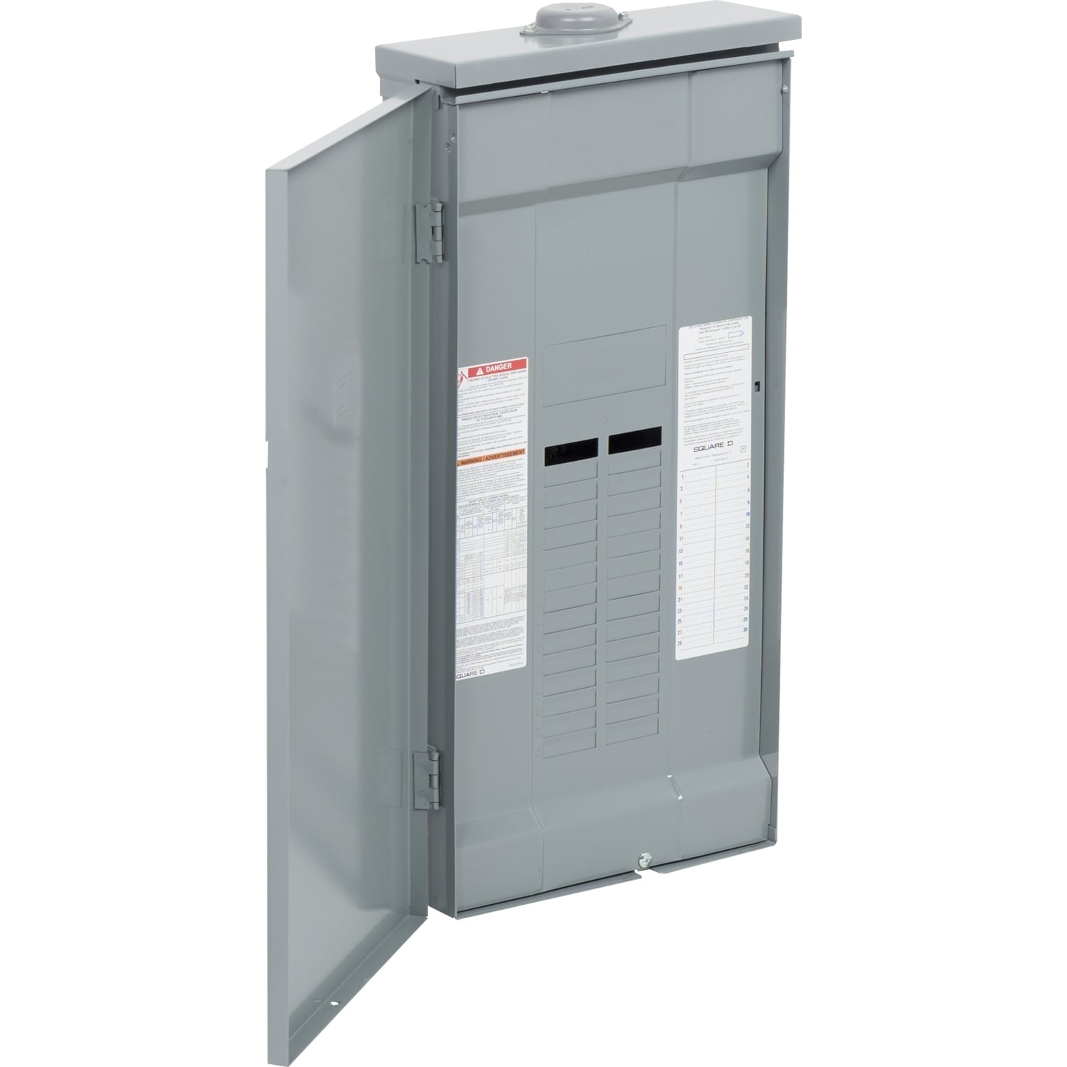 QO330ML2RB 3-Phase Main Lug Load Center With Rainproof Cover, 120/240 V AC, 200 A