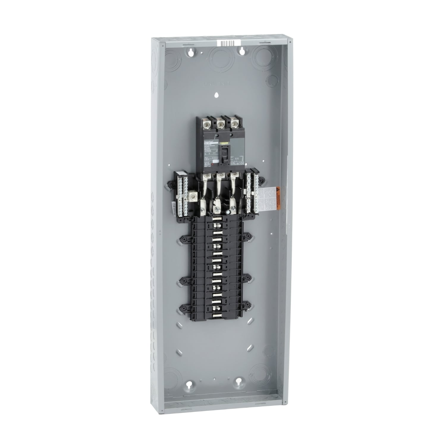 QO330MQ125 3-Phase Convertible Main Breaker Load Center, 208Y/120/120/240 Delta/240 Delta V AC, 125 A, 1 Poles, 25 kA Interrupt
