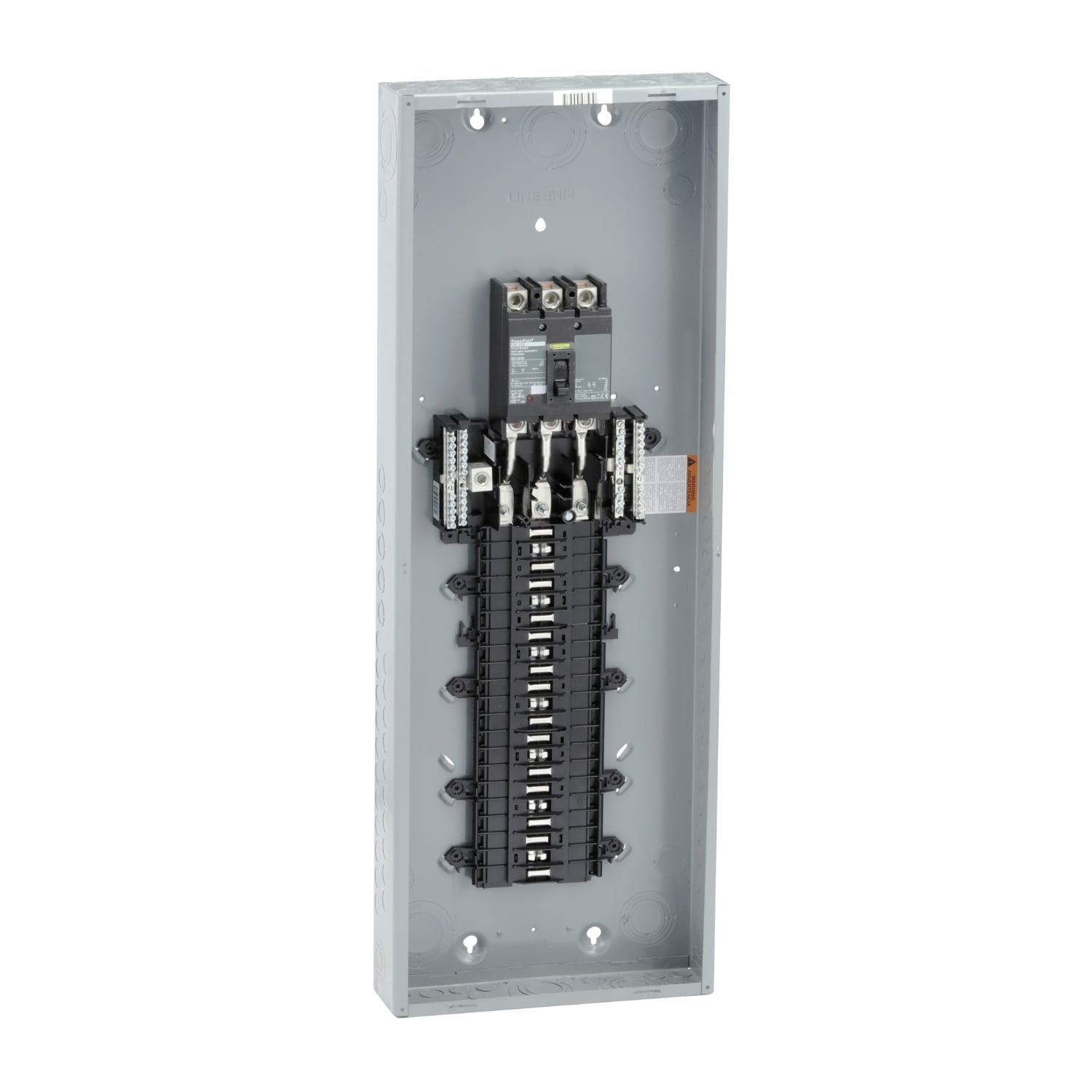 QO342MQ225 3-ph Convertible Main Breaker Load Center, 208Y/120 VAC, 240/120 Delta VAC, 240 Delta VAC, 225 A, 1 Pole, 25 kA Interrupt