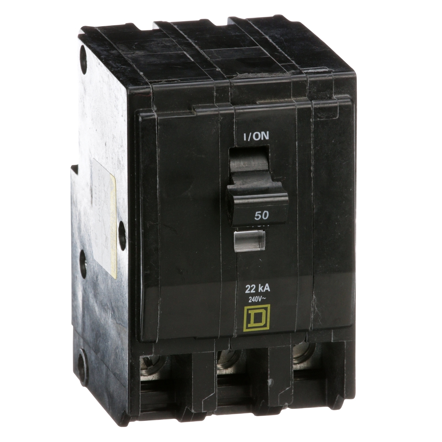 QO350VH Miniature Circuit Breaker, 50 Amp, 3 Pole, 120/240V