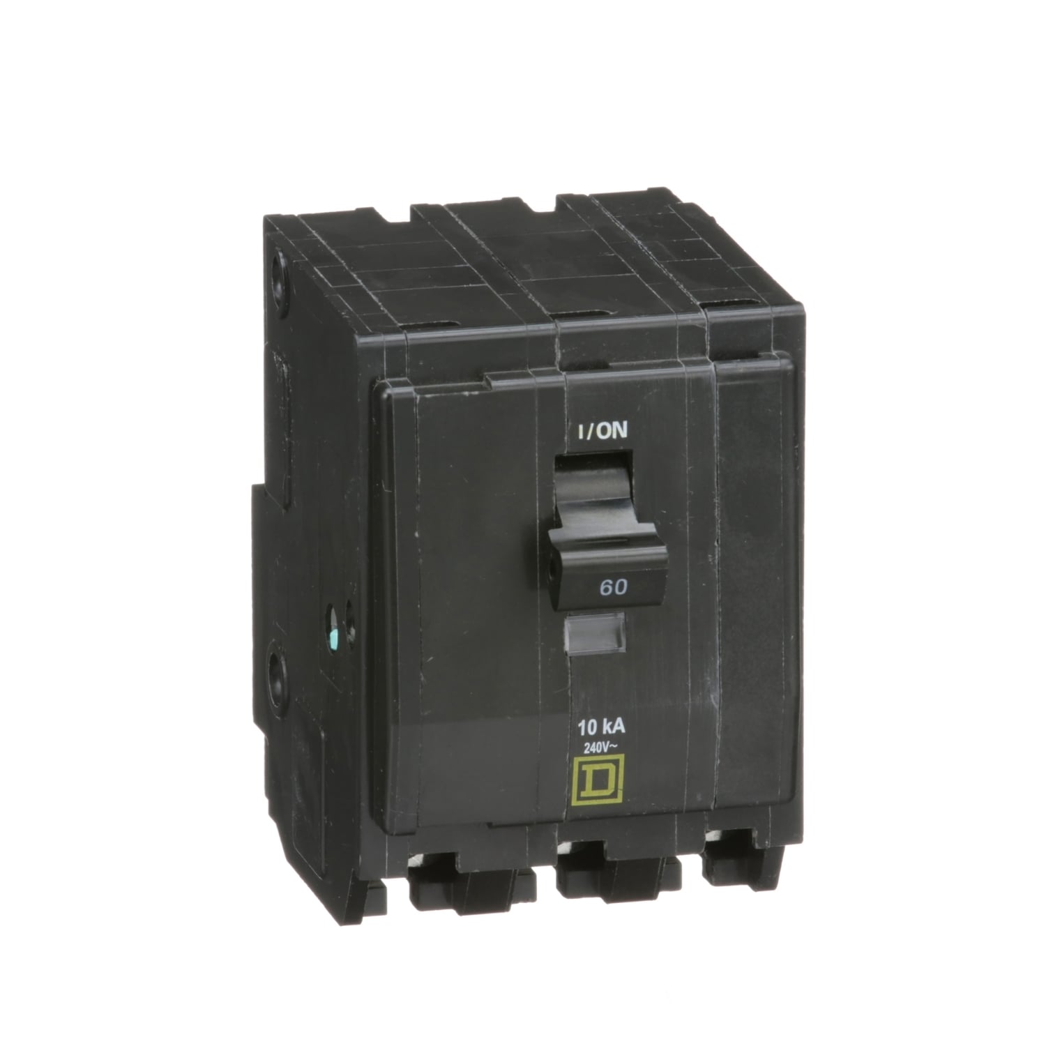 QO360 Standard 3-Pole Miniature Circuit Breaker, 240 V AC, 60 A, 10 kA Interrupt, 3 Poles, Thermal Magnetic Trip