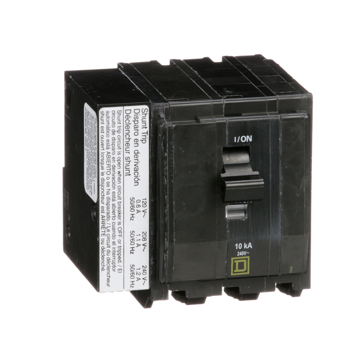 QO3801021 Miniature Circuit Breaker, 80 Amp, 3 Pole, 120/240V