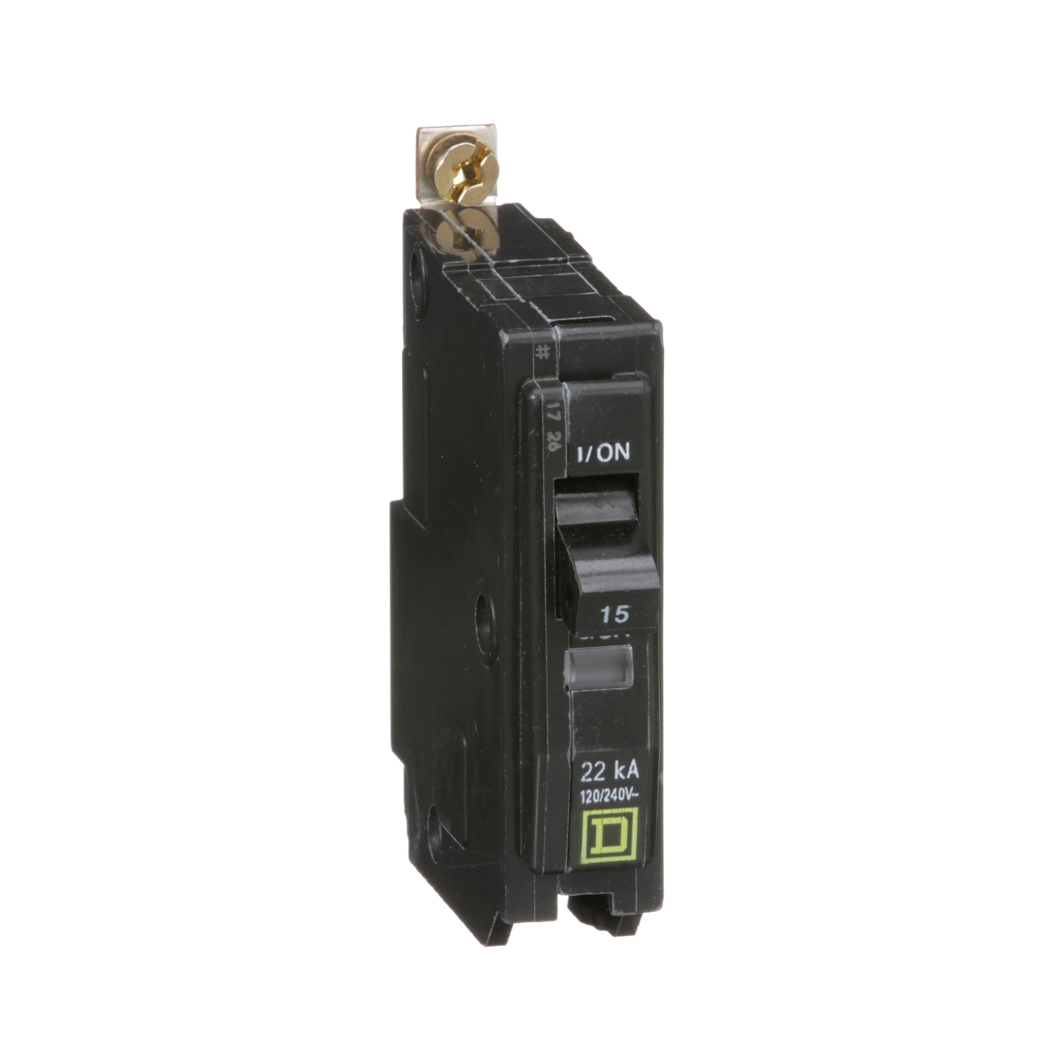 QOB115VH Miniature Circuit Breaker, 15 Amp, 1 Pole, 120/240V