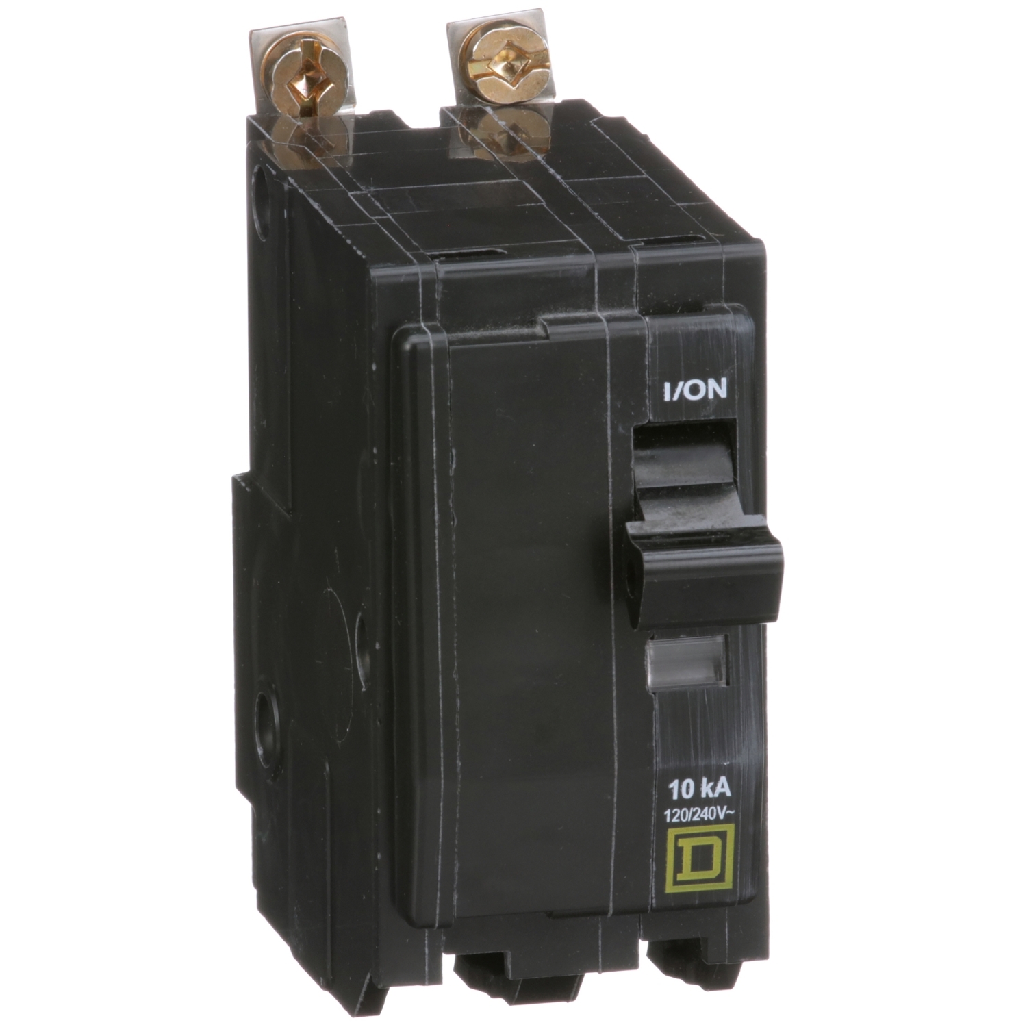 QOB210 Type QOB Standard Miniature Circuit Breaker, 120/240 V AC, 10 A, 10 kA Interrupt, 2 Poles, Thermal Magnetic Trip