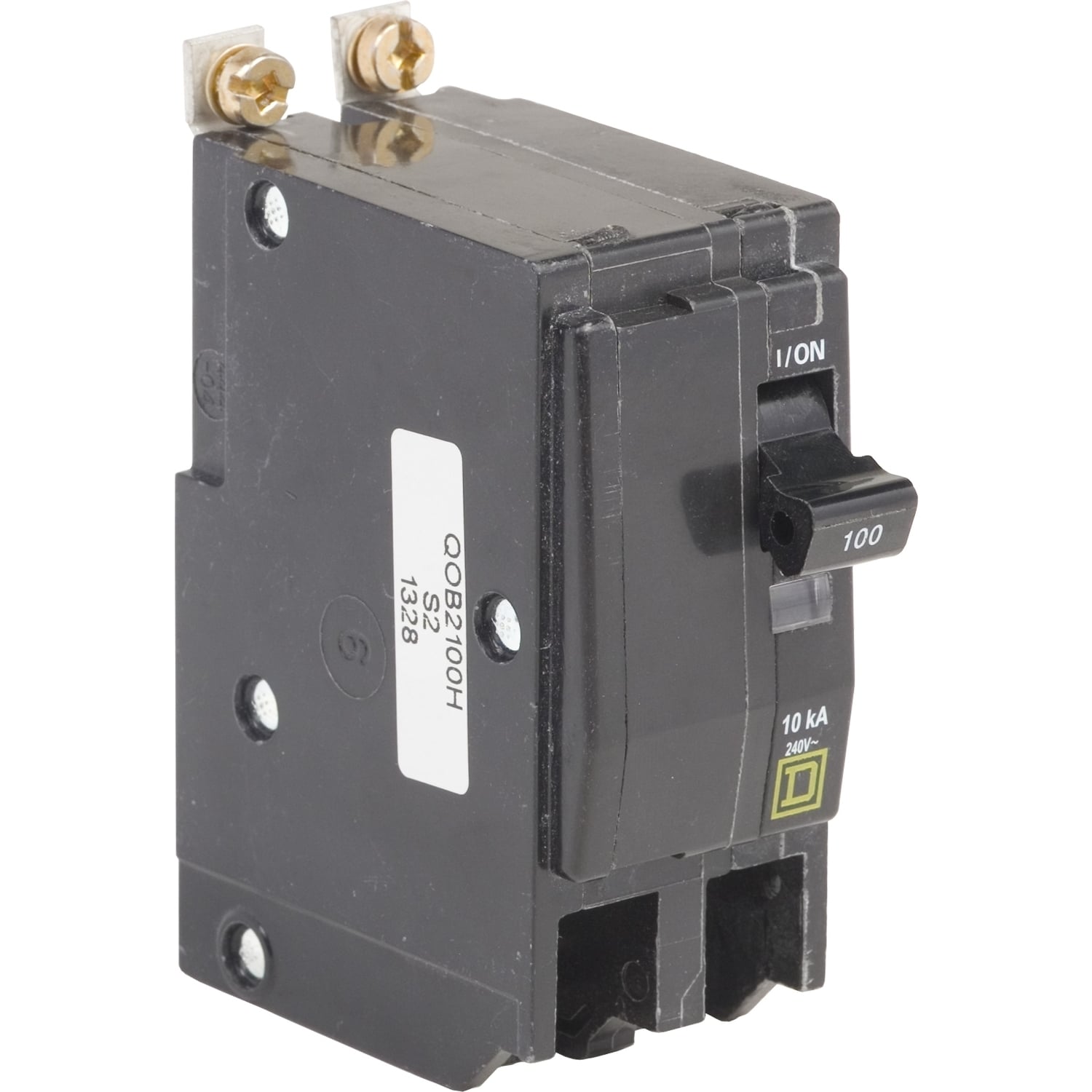QOB2100H Miniature Circuit Breaker, 100 Amp, 2 Pole, 120/240V