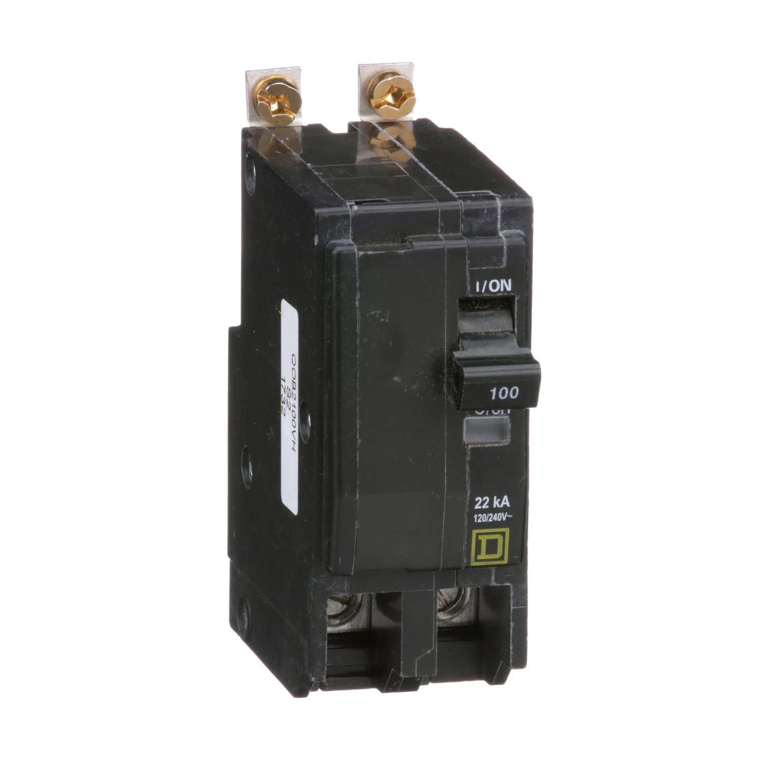 QOB2100VH Miniature Circuit Breaker, 100 Amp, 2 Pole, 120/240V