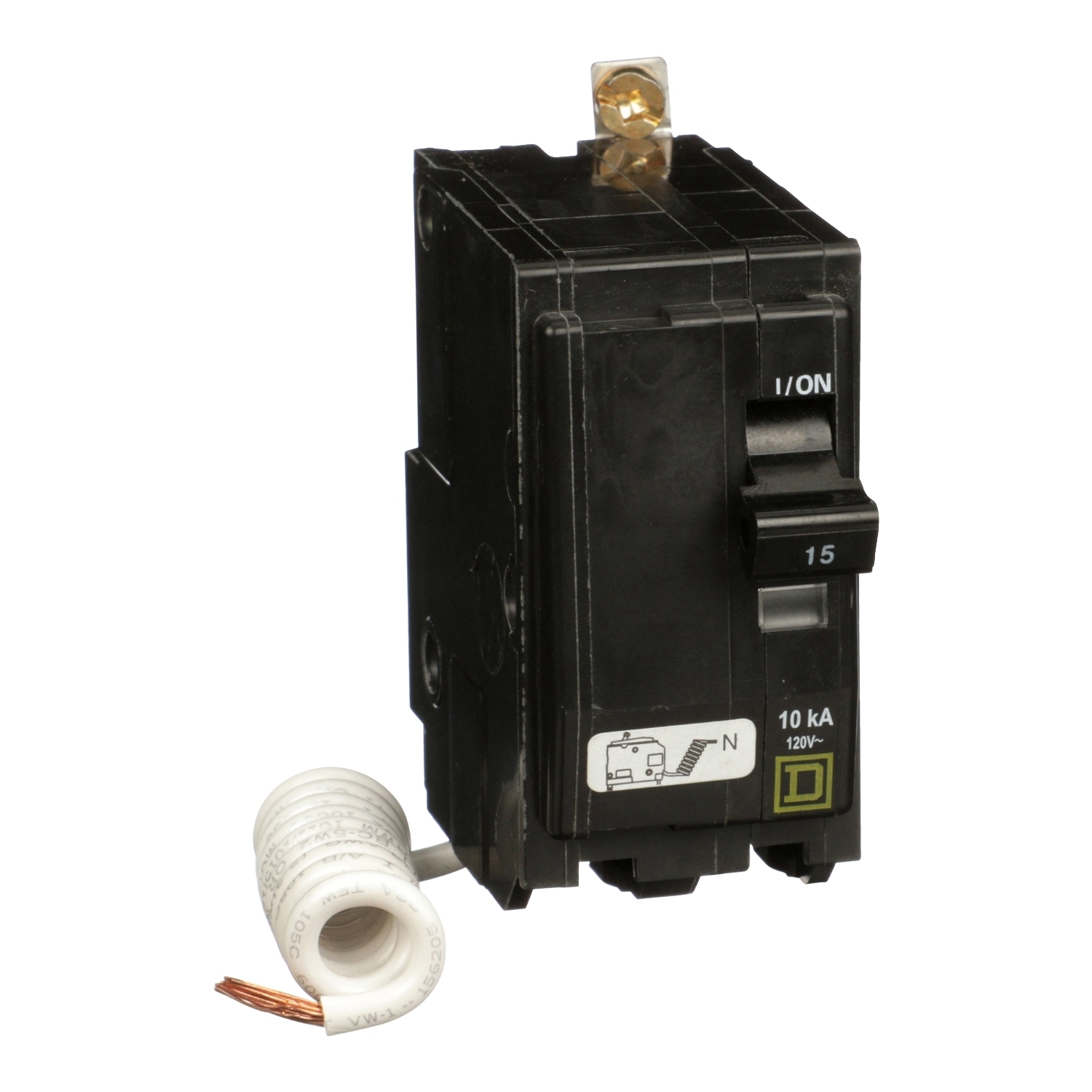 QOB215SWN Miniature Circuit Breaker, 15 Amp, 2 Pole, 120V