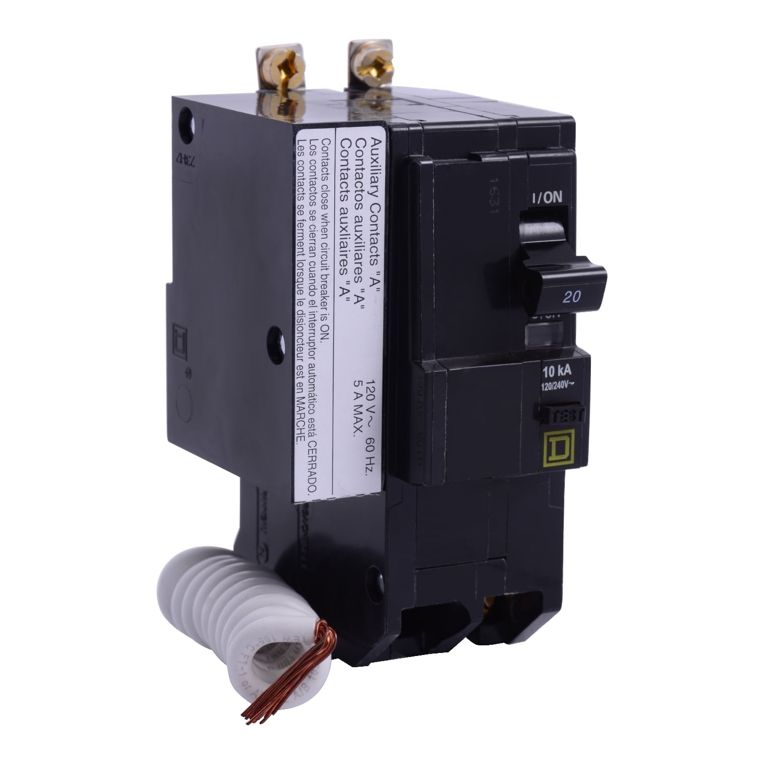 QOB220EPD1200 Miniature Circuit Breaker, 20 Amp, 2 Pole, 120/240V