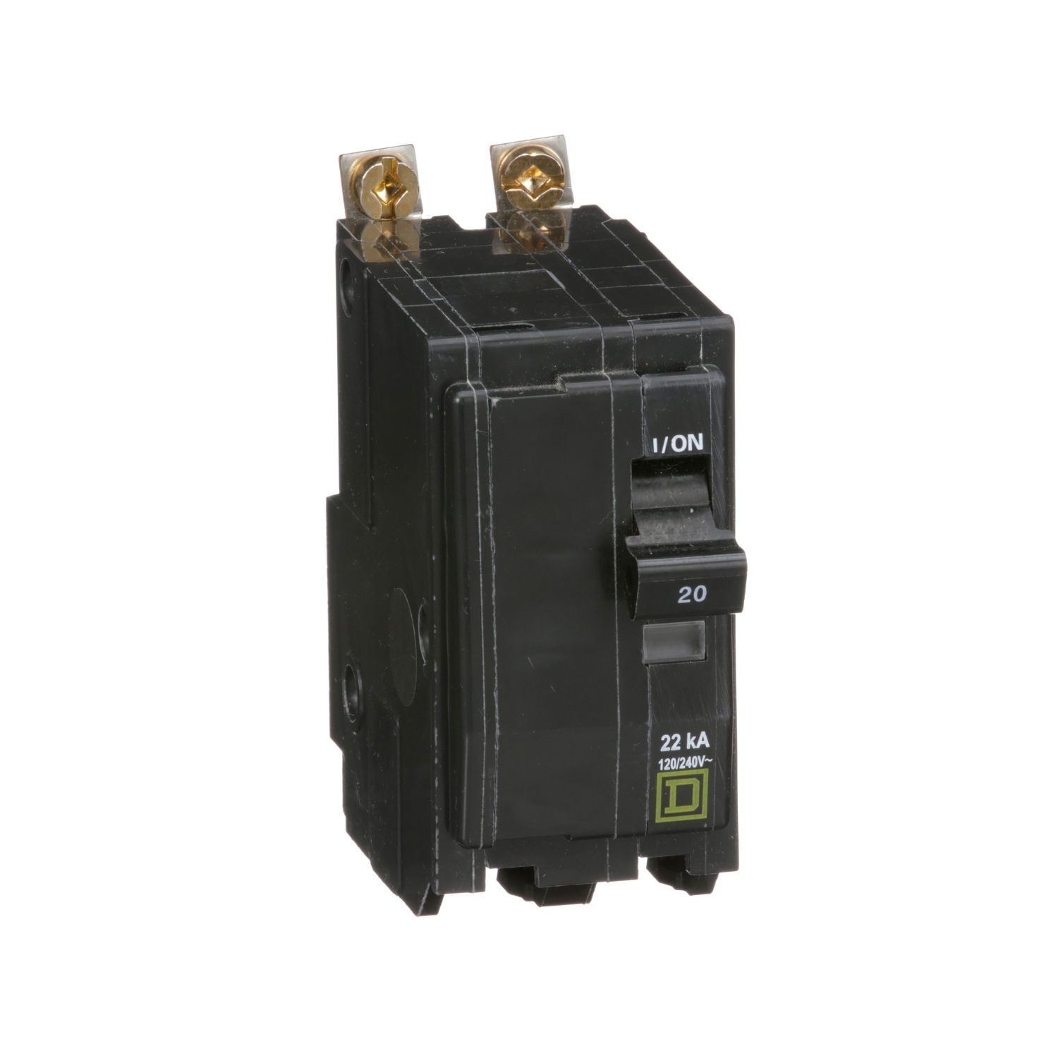 QOB220VH Miniature Circuit Breaker, 20 Amp, 2 Pole, 120/240V