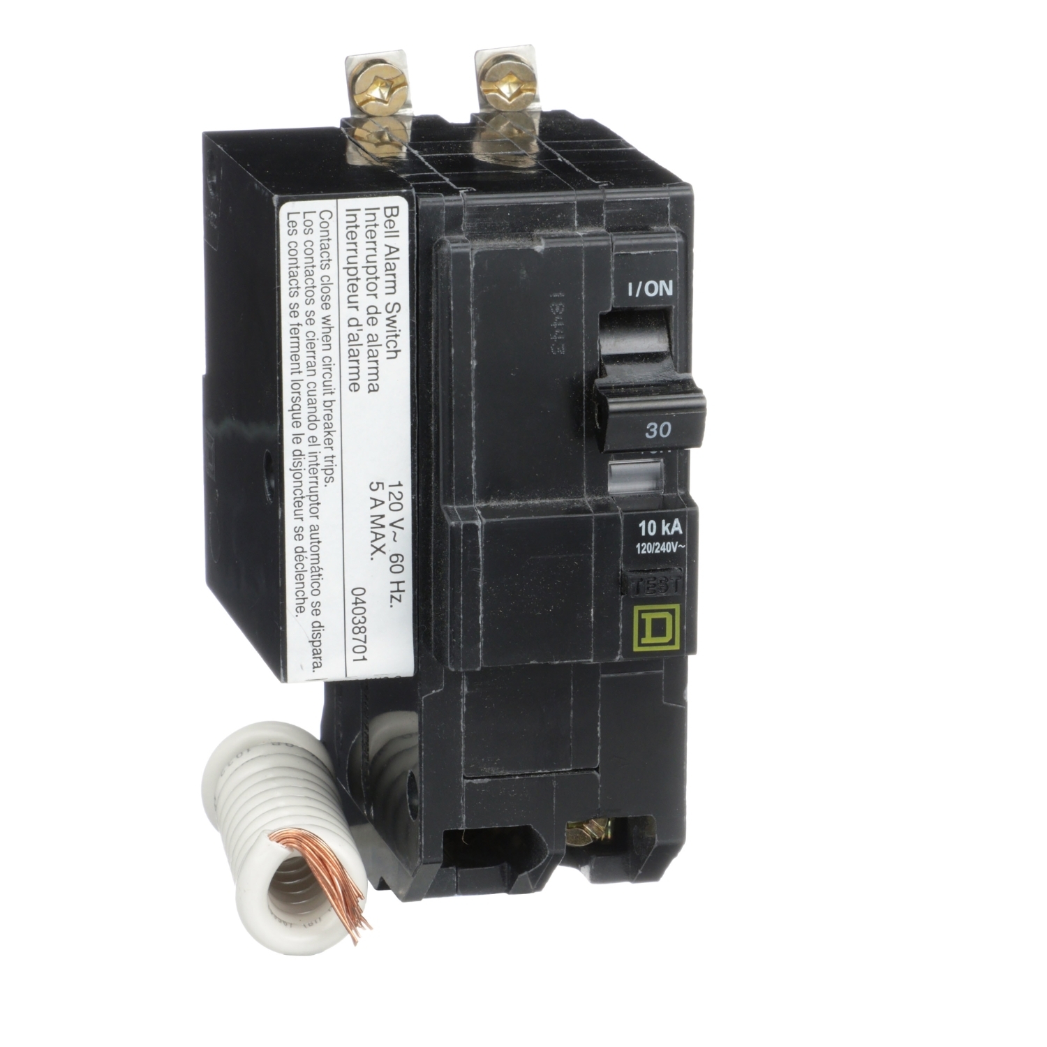 QOB230EPD2100 Miniature Circuit Breaker, 30 Amp, 2 Pole, 120/240V