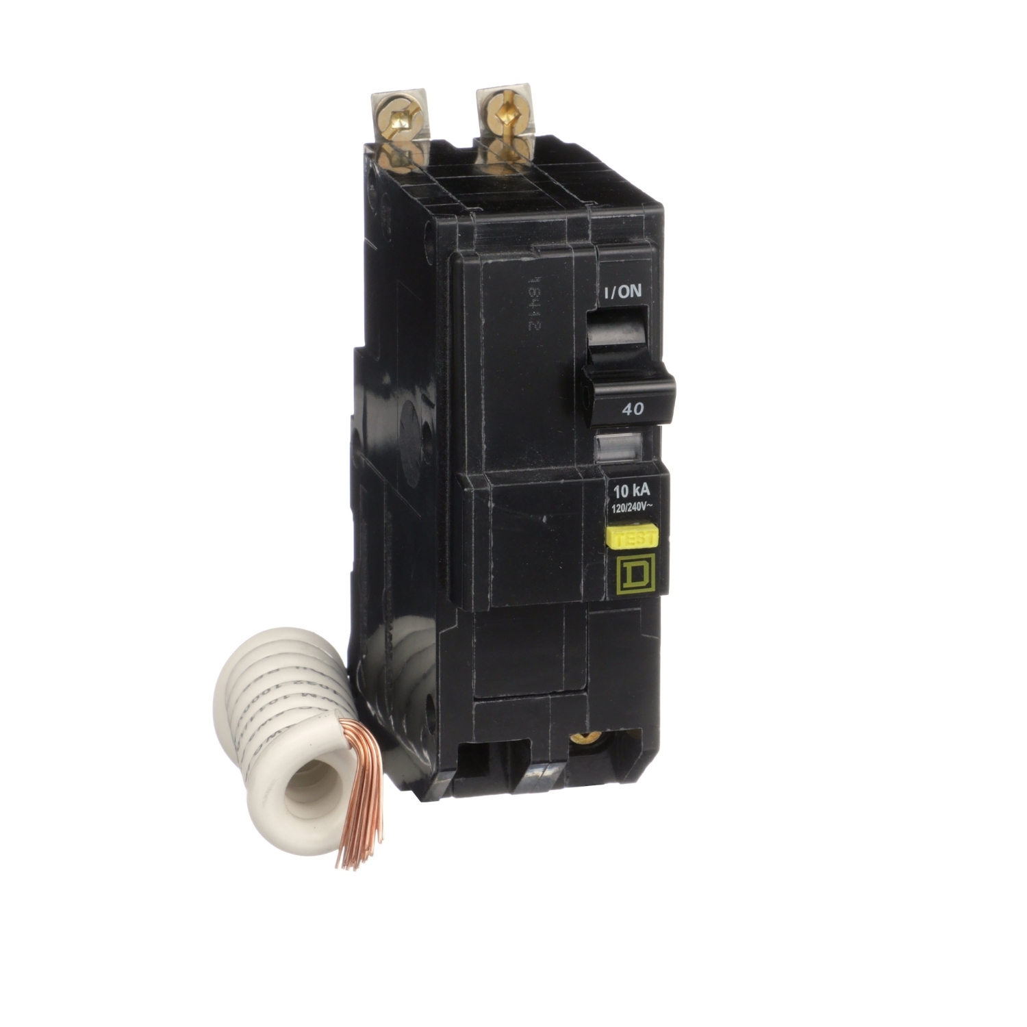 QOB240GFI Miniature Circuit Breaker, 40 Amp, 2 Pole, 120/240V