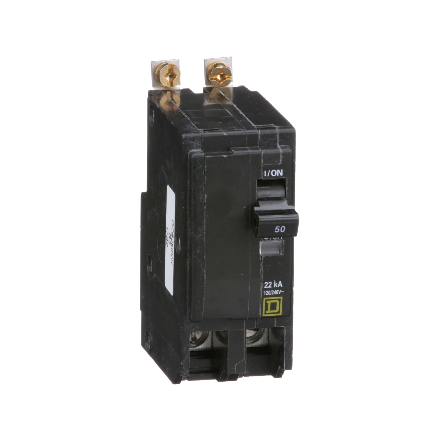 QOB250VH Miniature Circuit Breaker, 50 Amp, 2 Pole, 120/240V